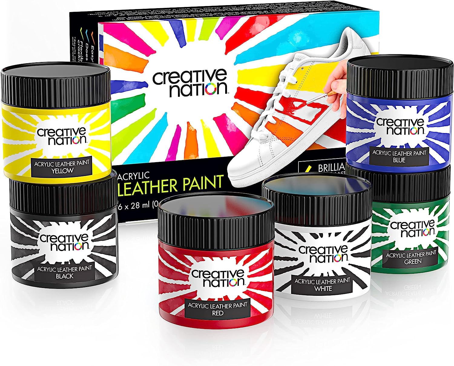 Creative Nation 6 Colors Acrylic Leather Paint for [...]