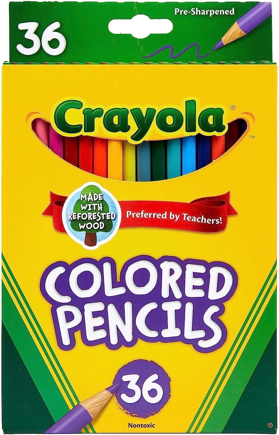 Crayola Colored Pencils (36ct), Kids Pencil Set, Back [...]