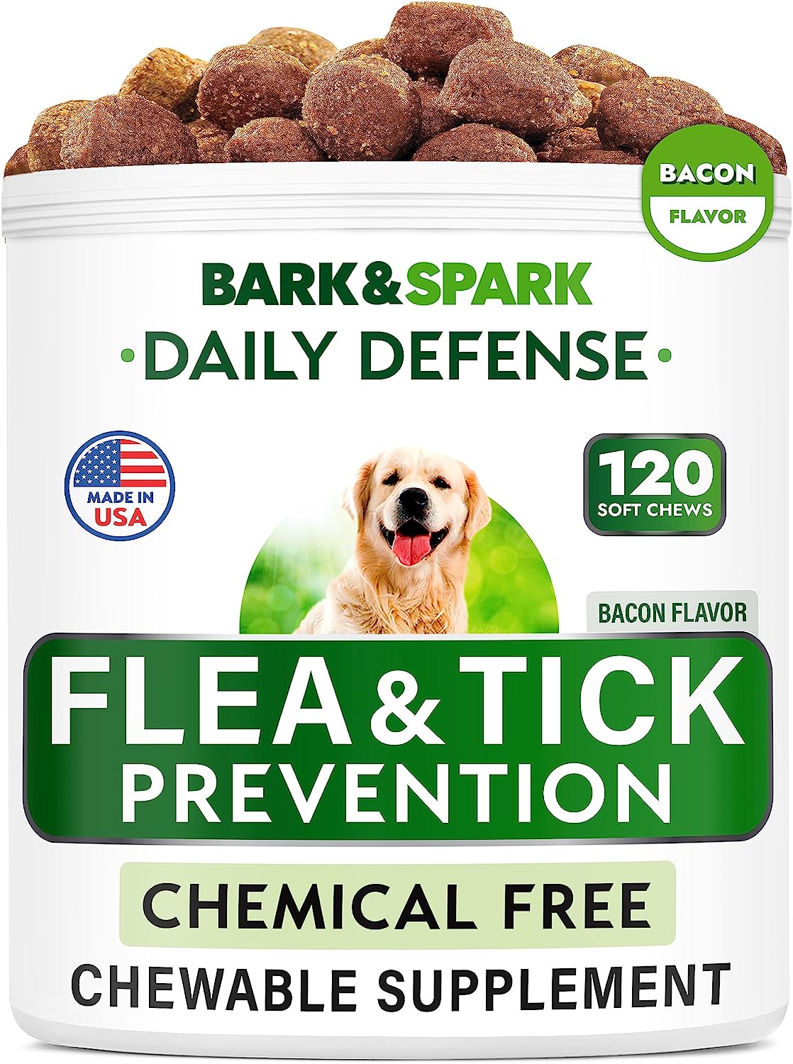 Flea and Tick Prevention for Dogs Chewable Tablets - [...]