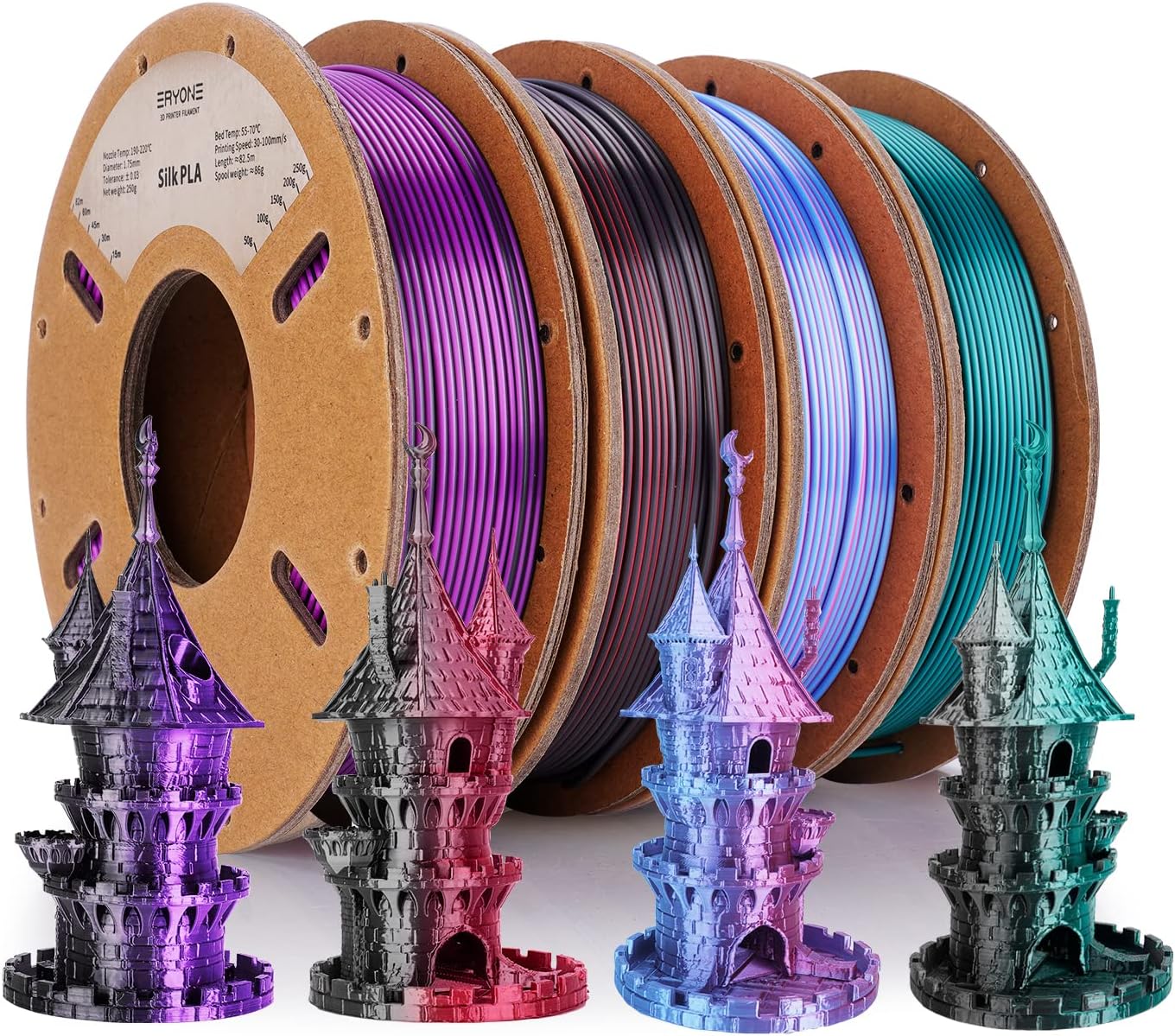 ERYONE Silk Dual Color Filament PLA 3D Printer 1.75mm [...]