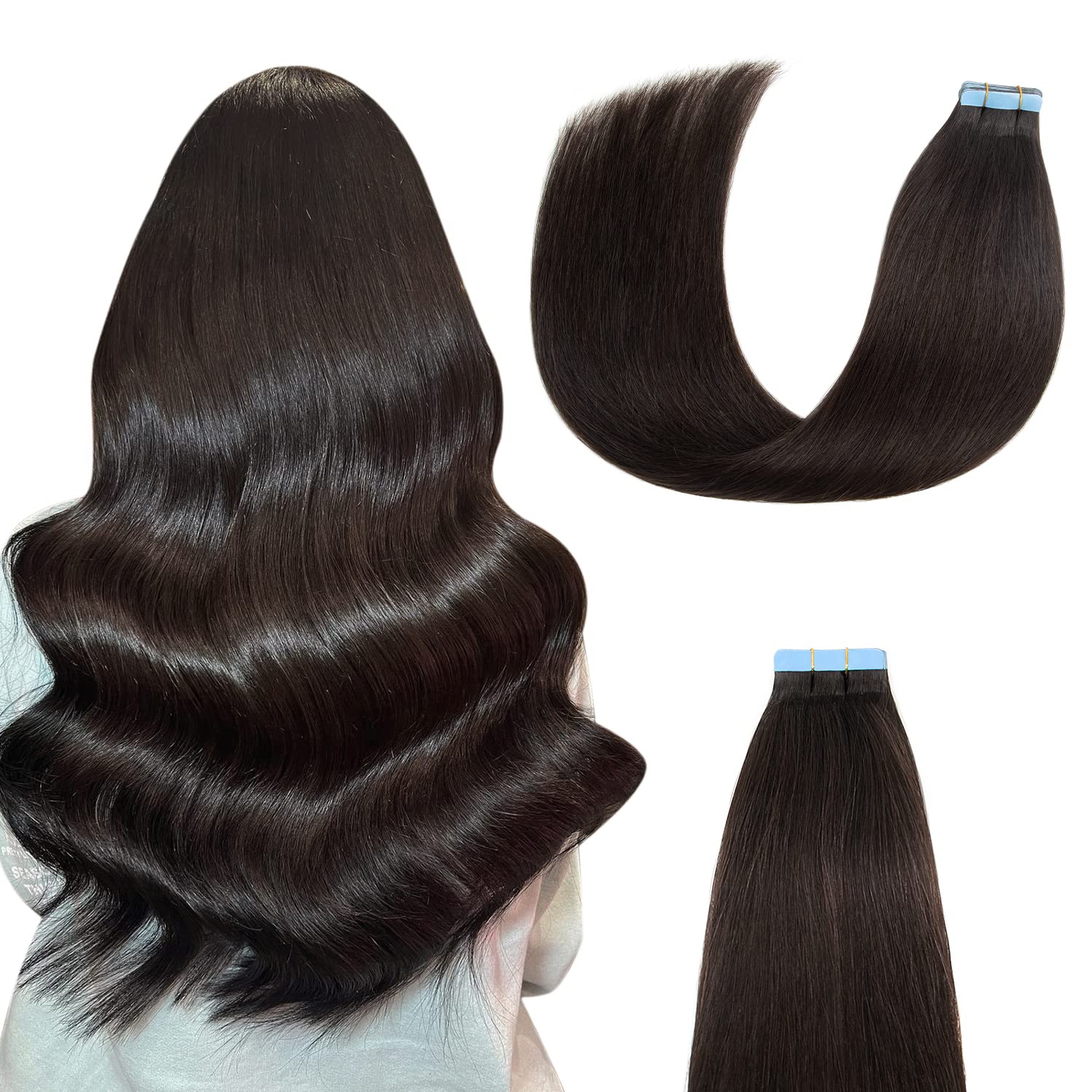 AGMITY Tape in Hair Extensions Real Human Hair 20 [...]