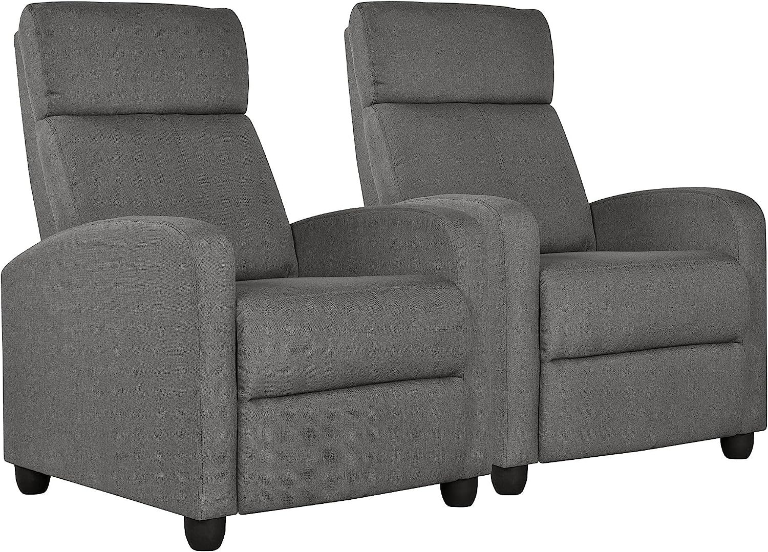 Yaheetech 2-Seat Fabric Pushback Recliner Chair Living [...]