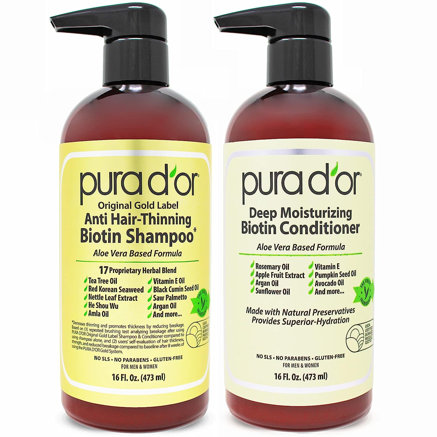 PURA D'OR Anti-Thinning Biotin Shampoo and Conditioner [...]