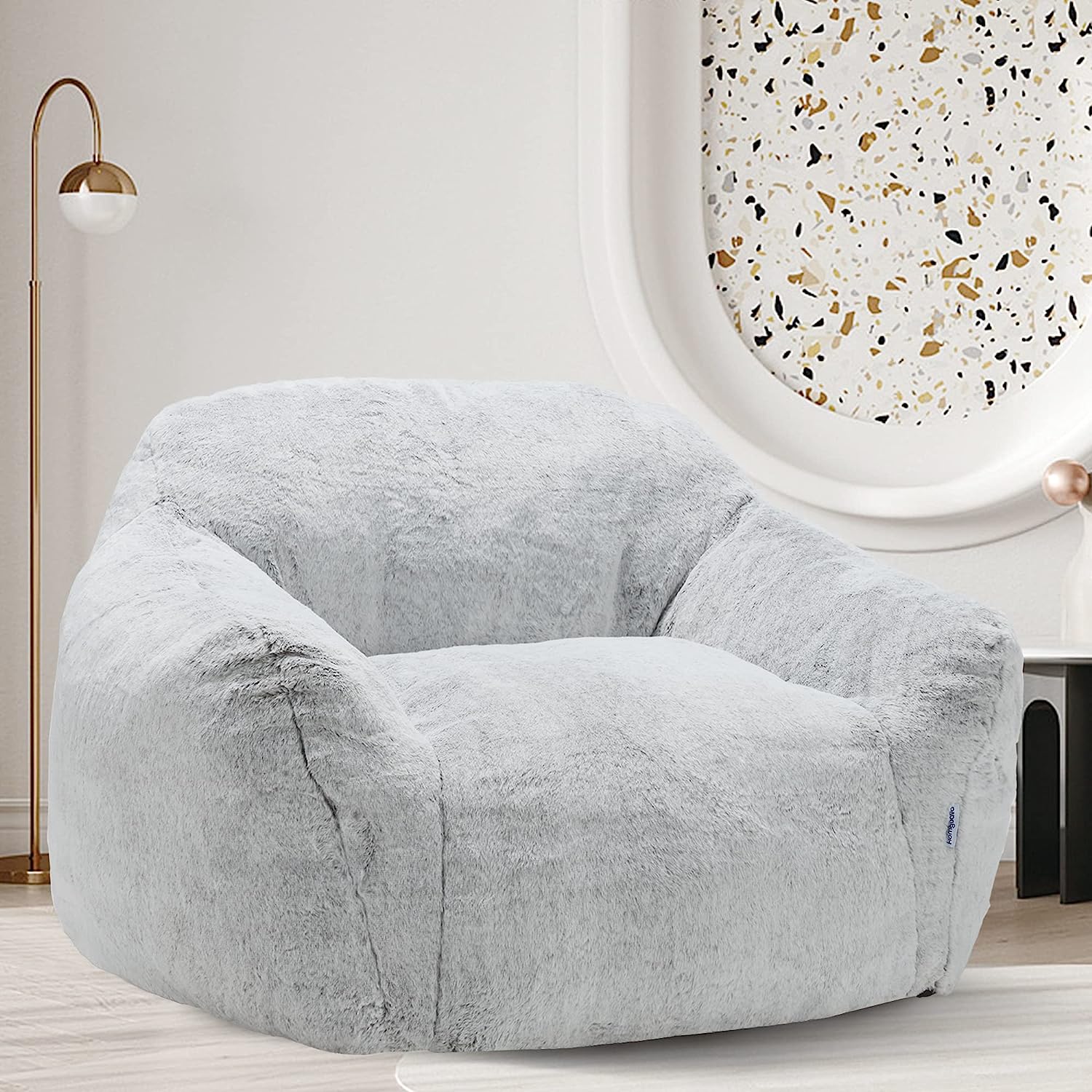 Homguava Giant Bean Bag Chair Sofa High-Density Foam [...]