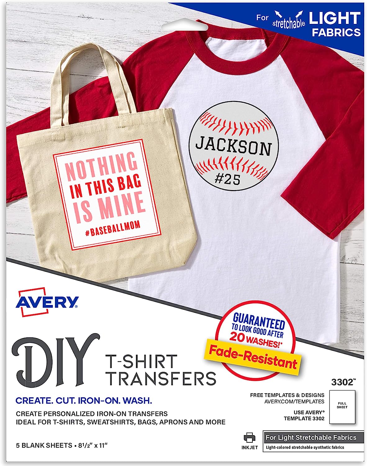 Avery Printable Stretchable Heat Transfer Paper for [...]