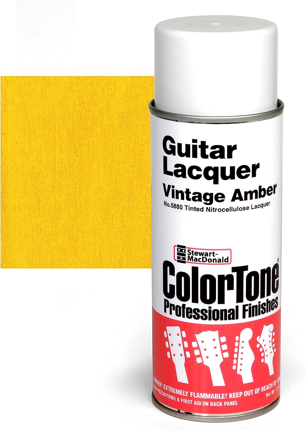 ColorTone Tinted Aerosol Guitar Lacquer, Vintage Amber