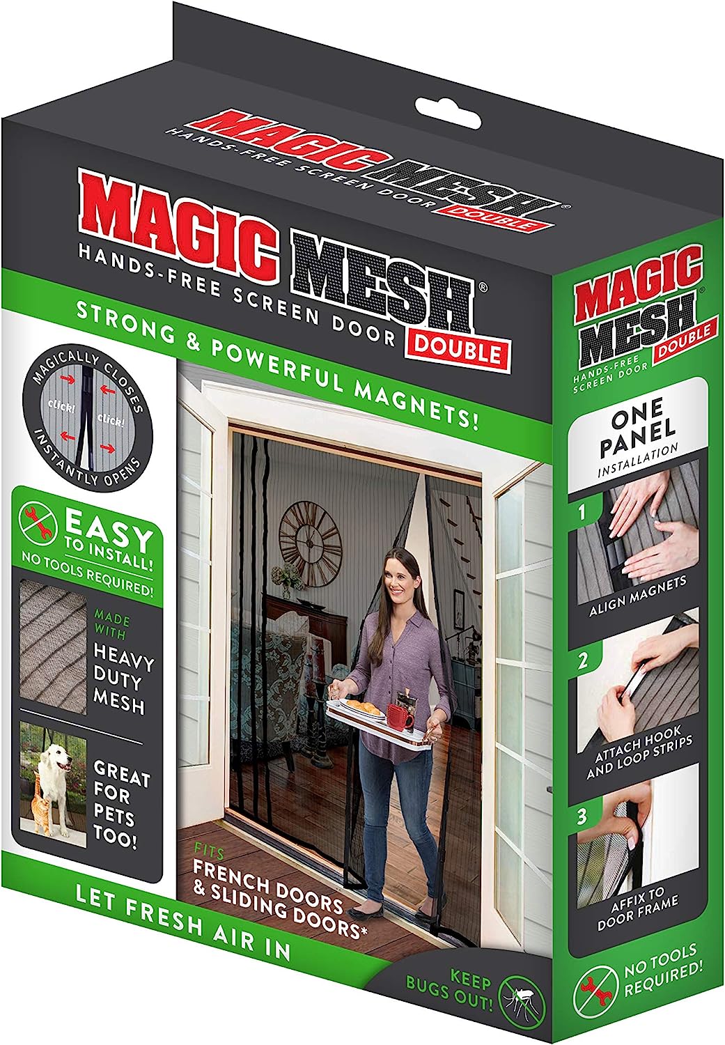 Magic Mesh Double Door- Hands Free Magnetic Screen [...]
