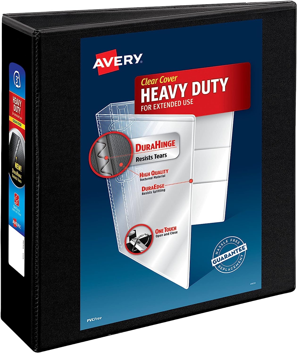 Avery Heavy-Duty View 3 Ring Binder, 3