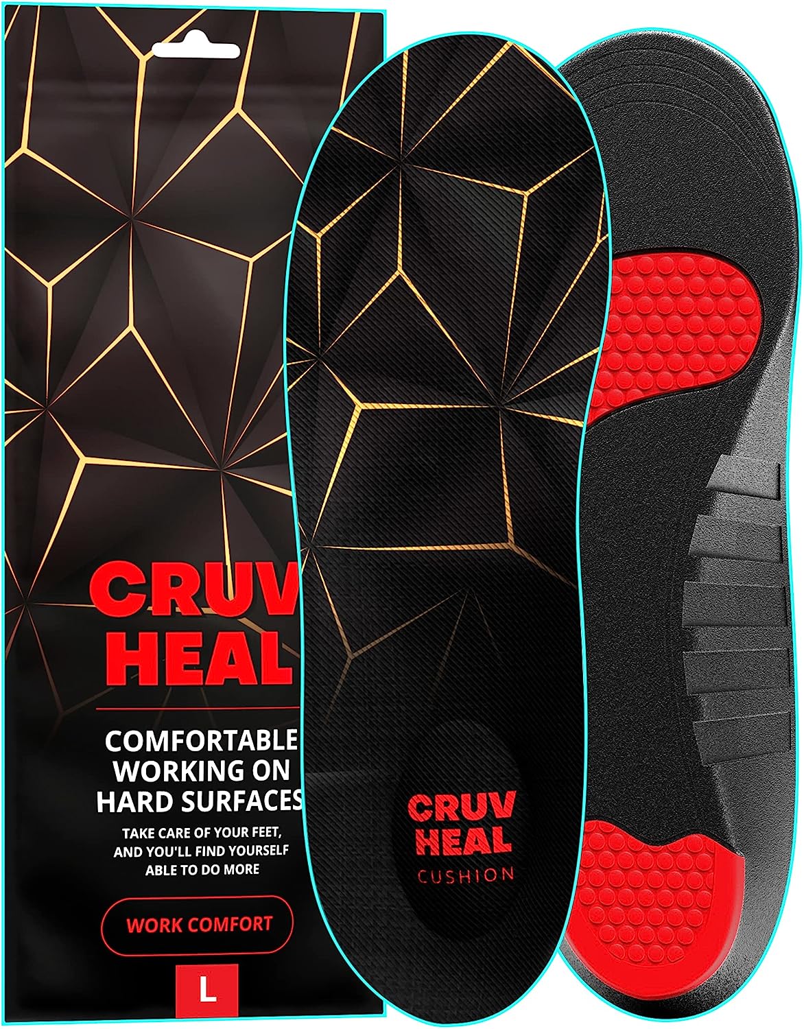 (New 2023) Work Pro Comfort Insoles - Shock Absorption [...]