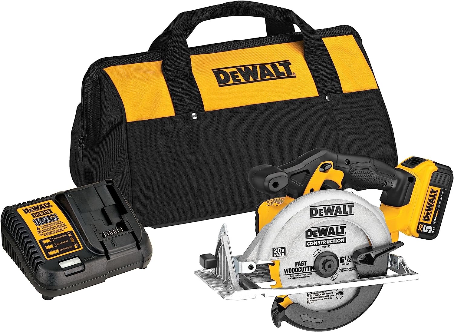 DEWALT 20V MAX 6-1/2-Inch Circular Saw Kit, with [...]