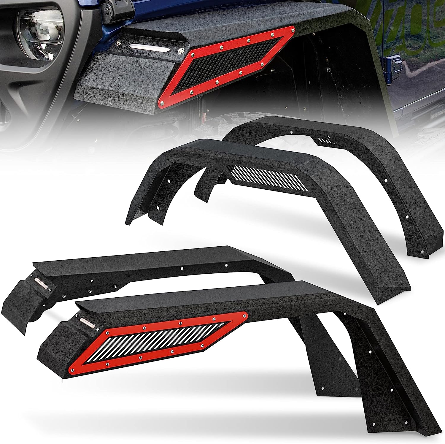 OEDRO Fender Flares w/Signal Lights Compatible with [...]