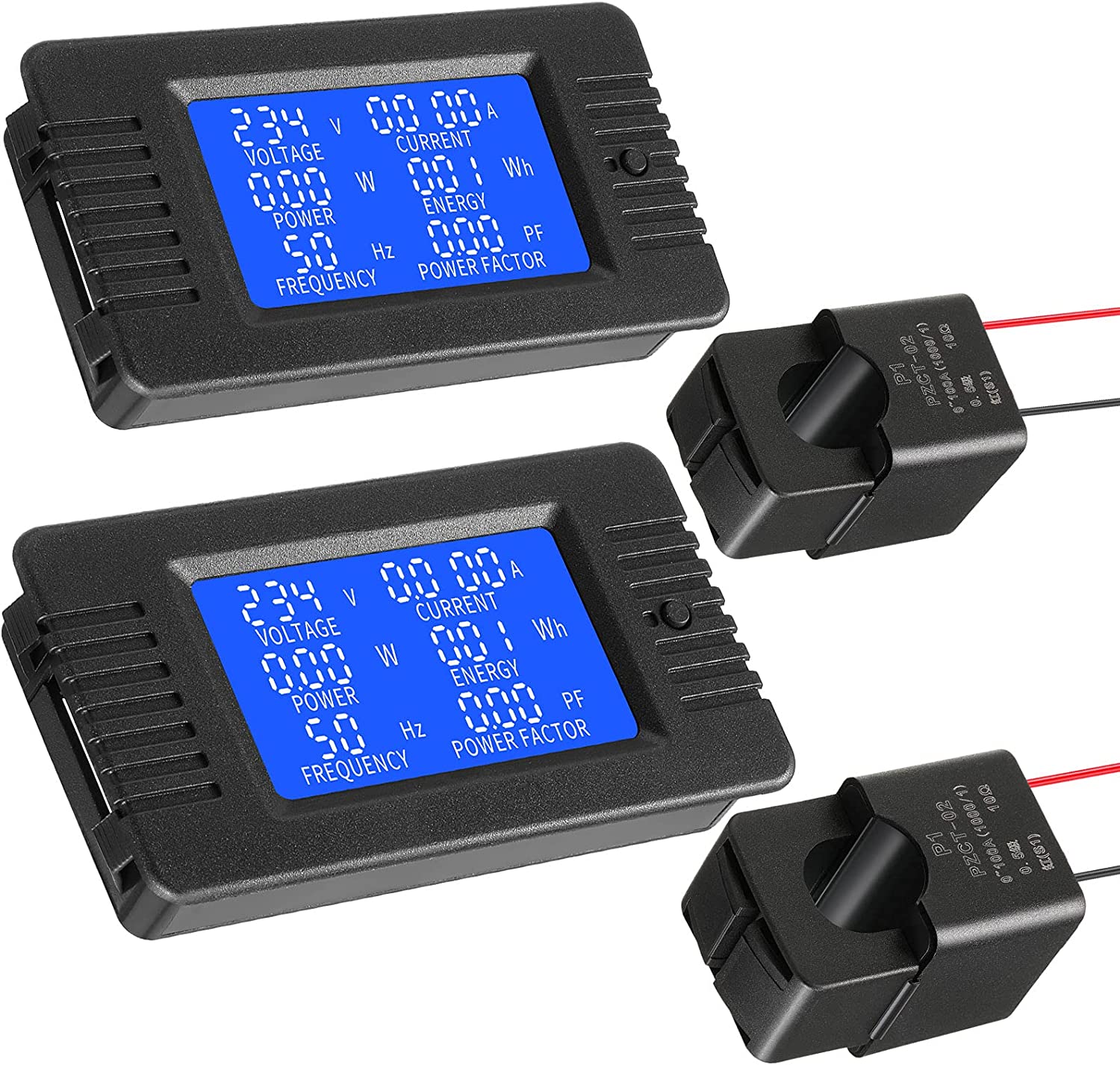 2 Pieces AC Power Meter AC 80-260V 100A Crs-022b LCD [...]