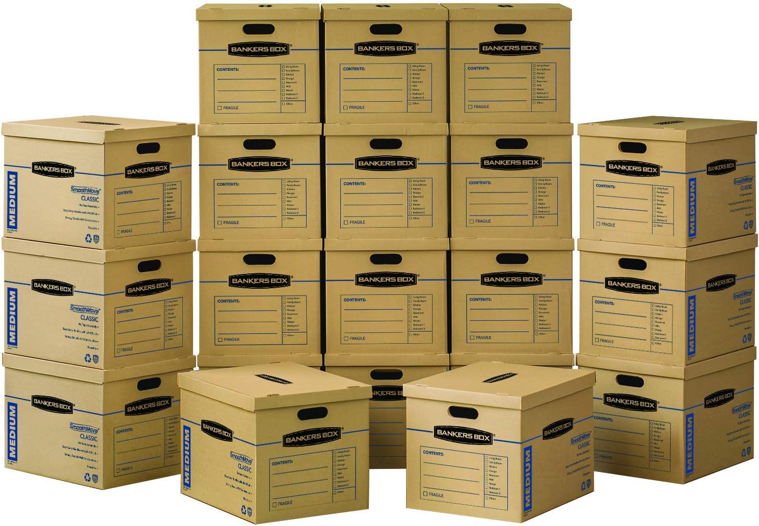 Bankers Box SmoothMove Classic Moving Boxes, Tape-Free [...]