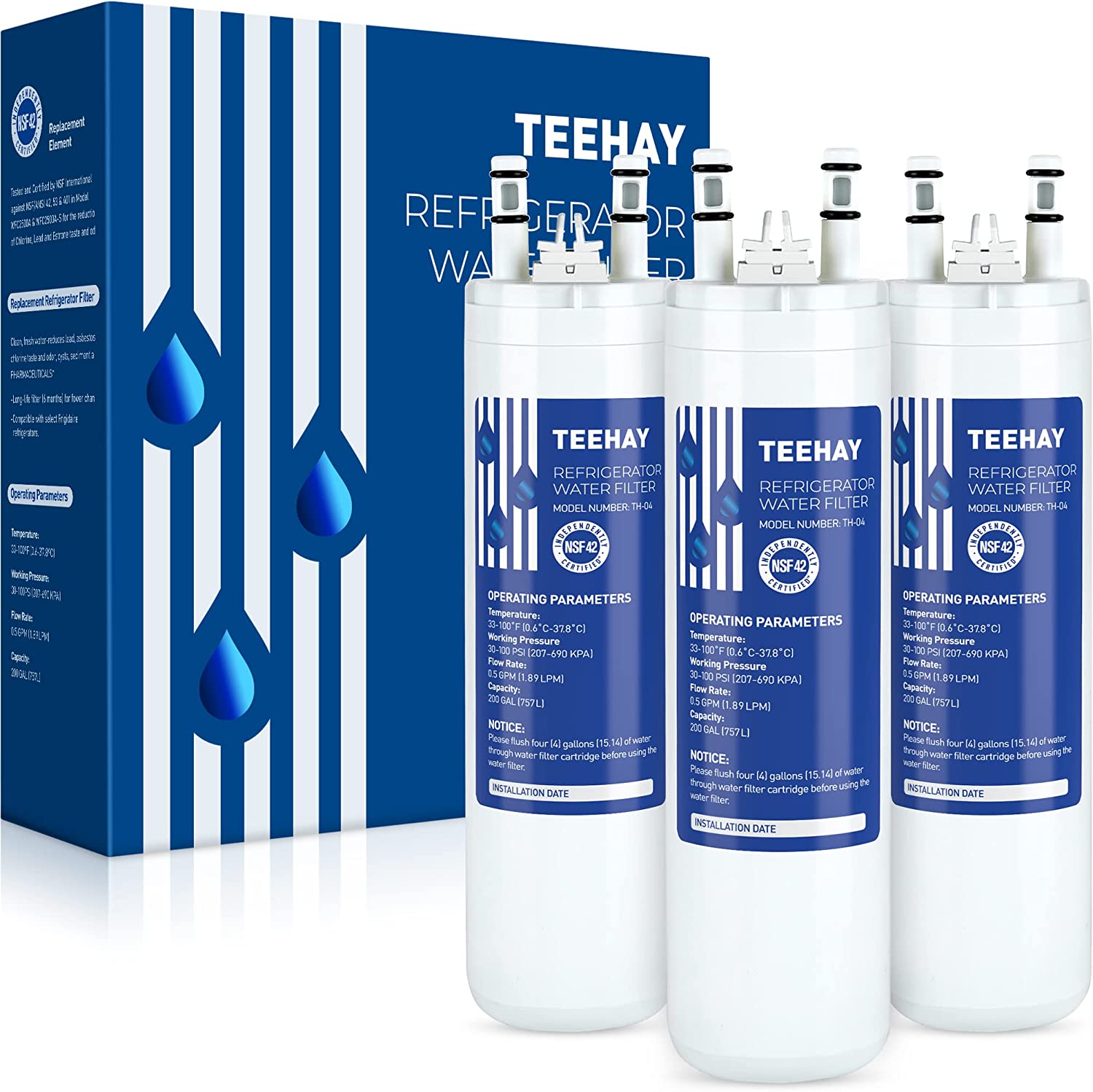 TEEHAY WF3CB Frigidaire Water Filter Replacement, TH04 [...]