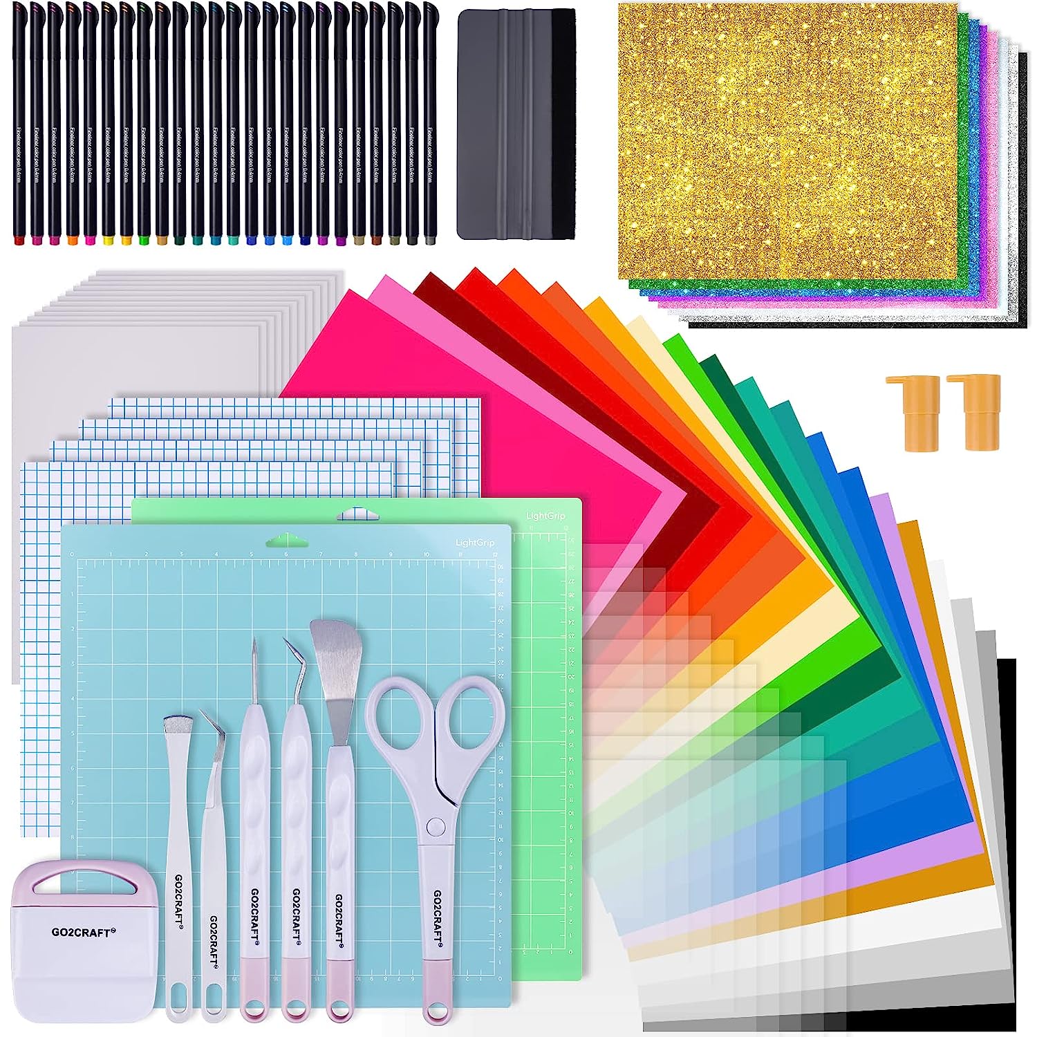 GO2CRAFT Accessories Bundle for Cricut Makers and All [...]