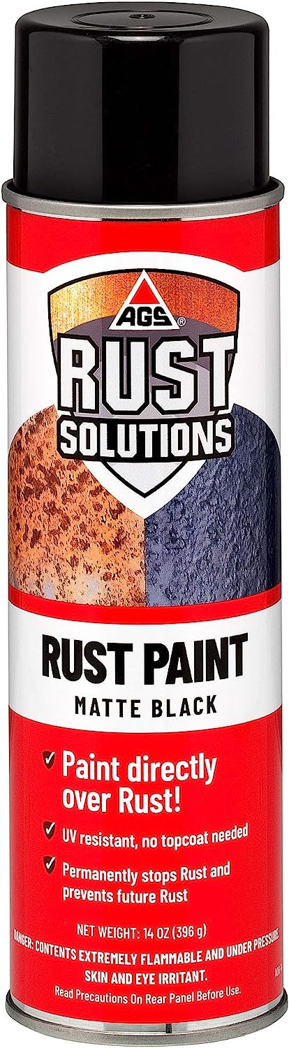 AGS RUST SOLUTIONS Rust Spray Paint, 14 Ounces, Matte [...]