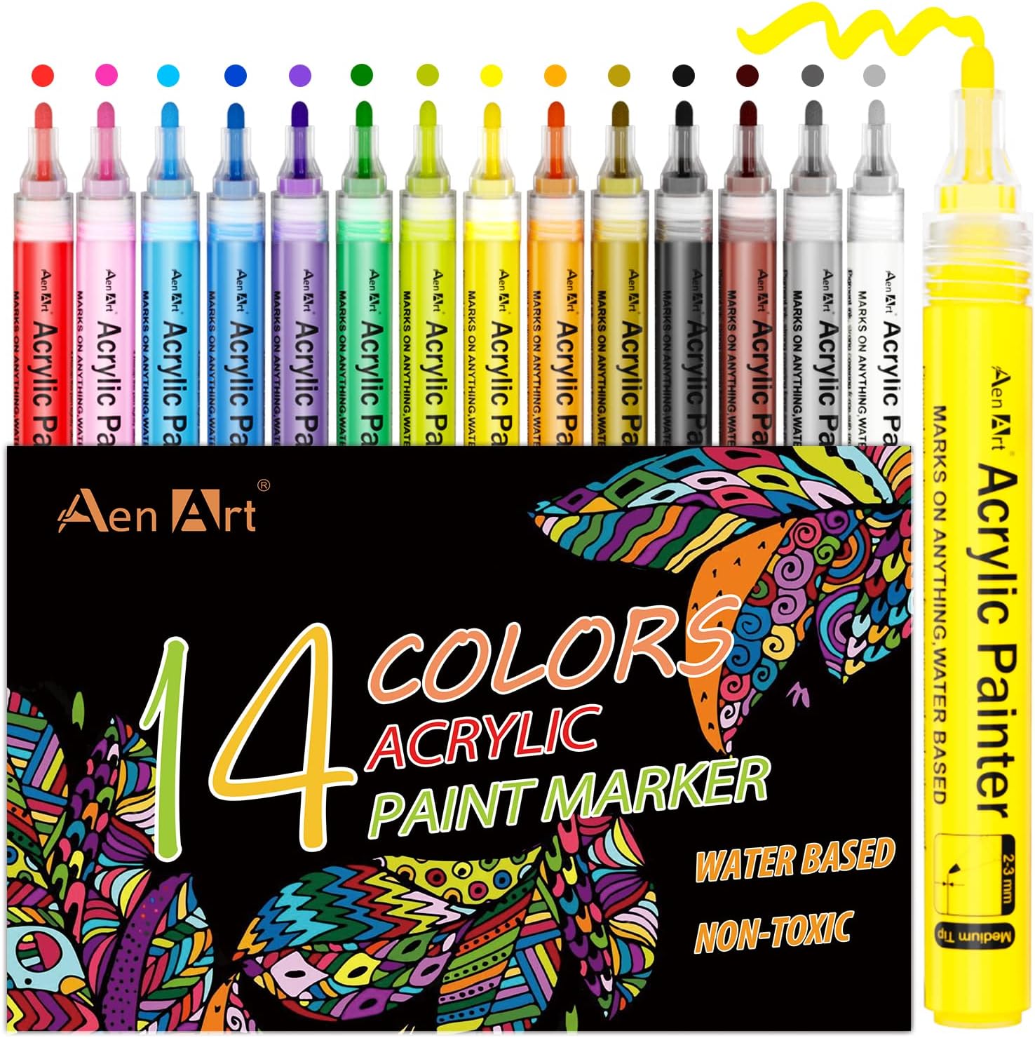 Paint Pens for Rock Painting, Acrylic Paint Markers [...]