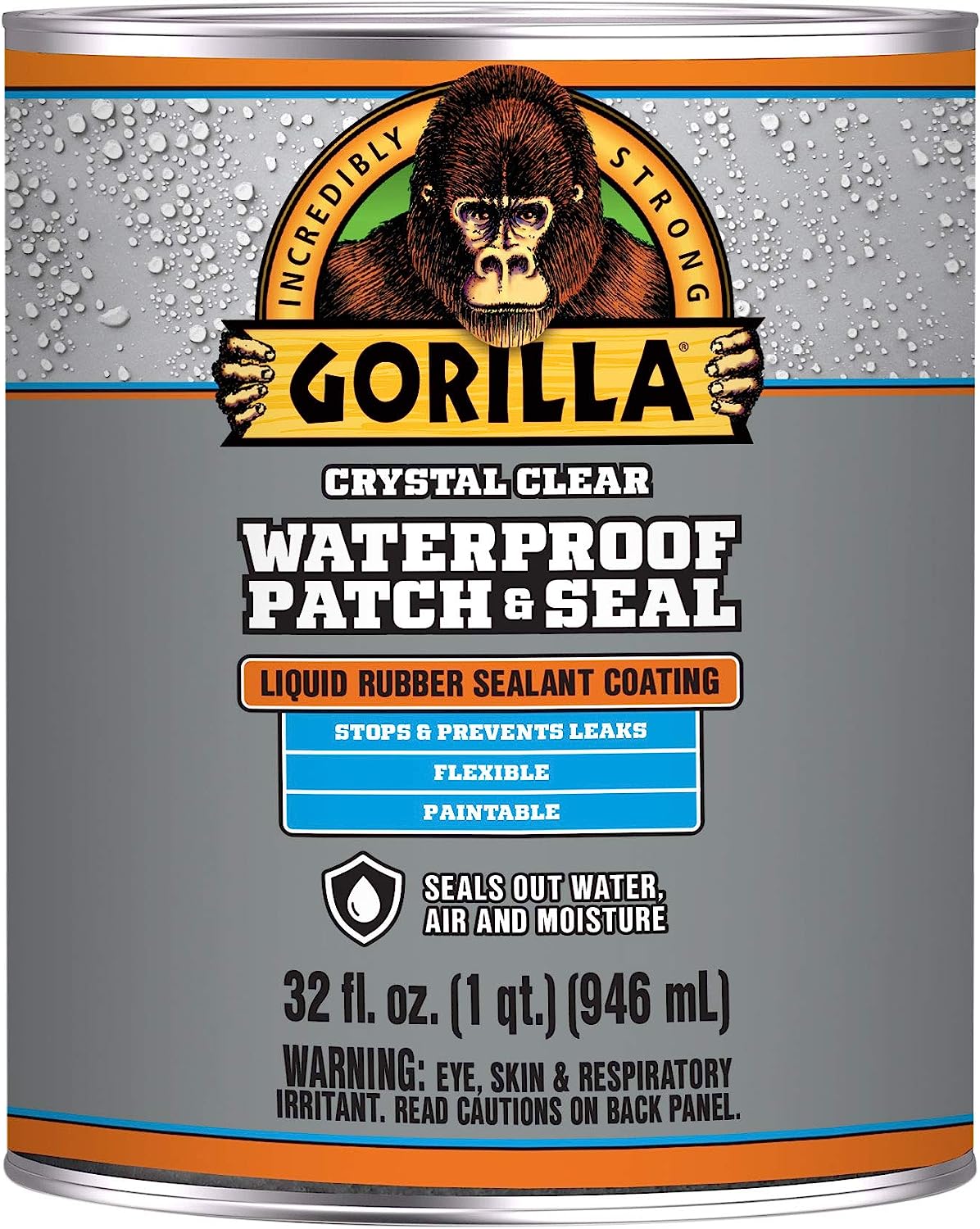 Gorilla Waterproof Patch & Seal Liquid, Clear, 32 [...]