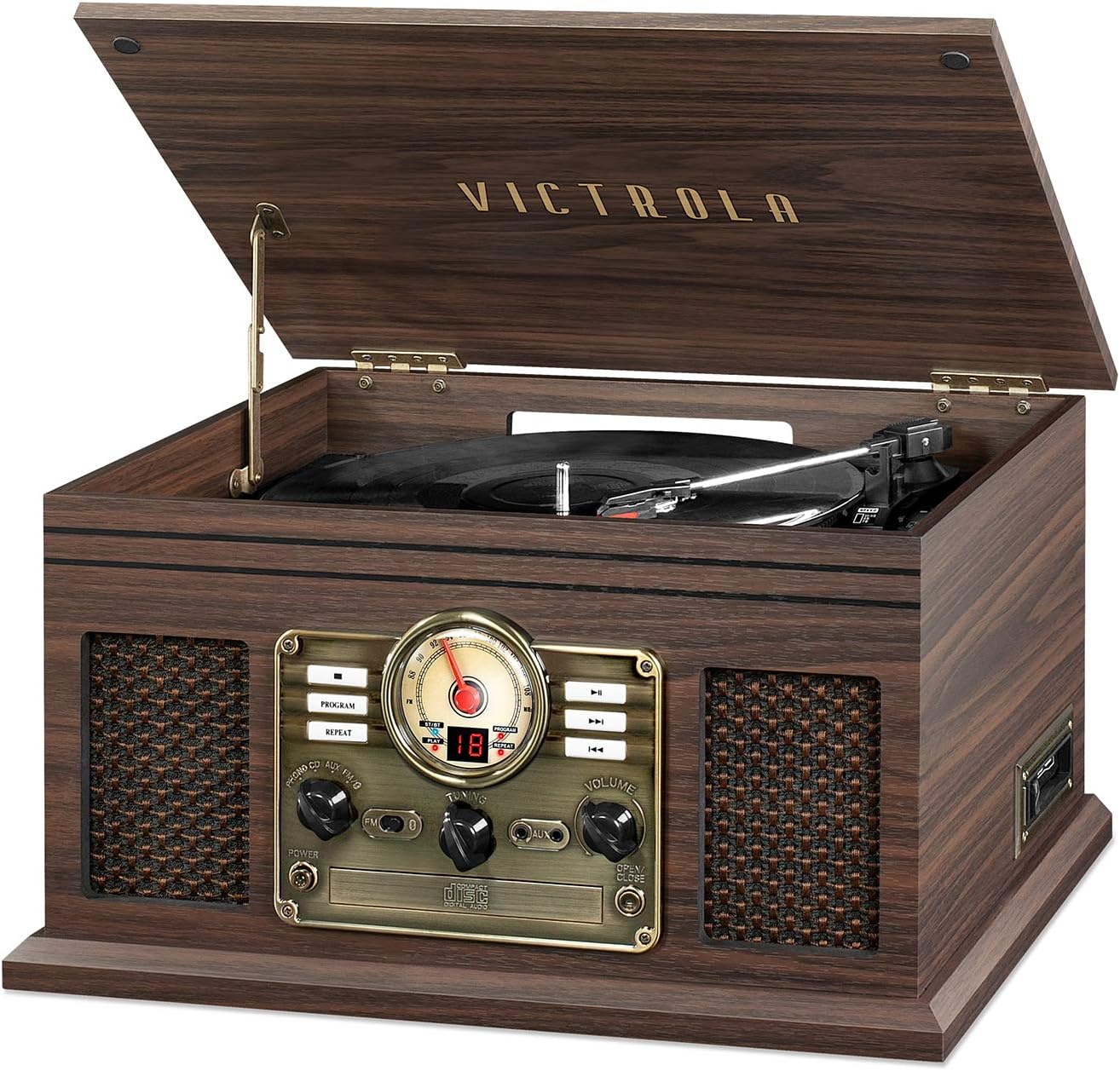 Victrola Nostalgic 6-in-1 Bluetooth Record Player & [...]