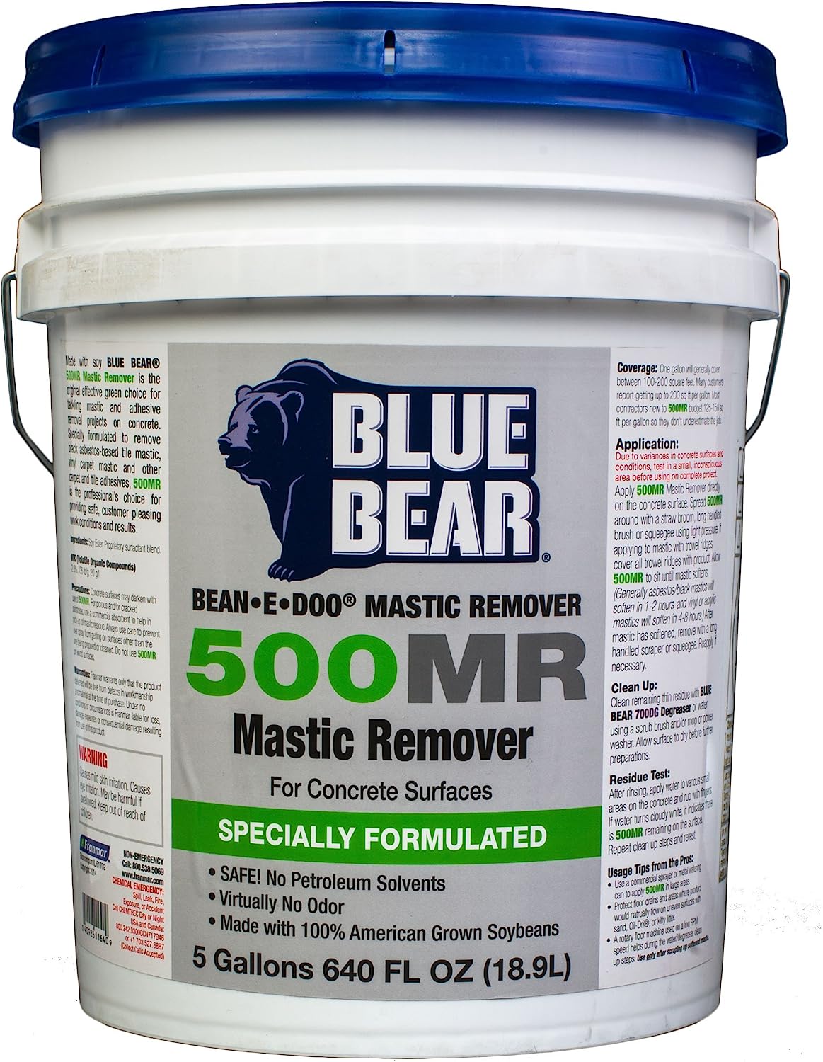 Bean-e-doo Mastic Remover by Franmar Chemical (5 Gallon)