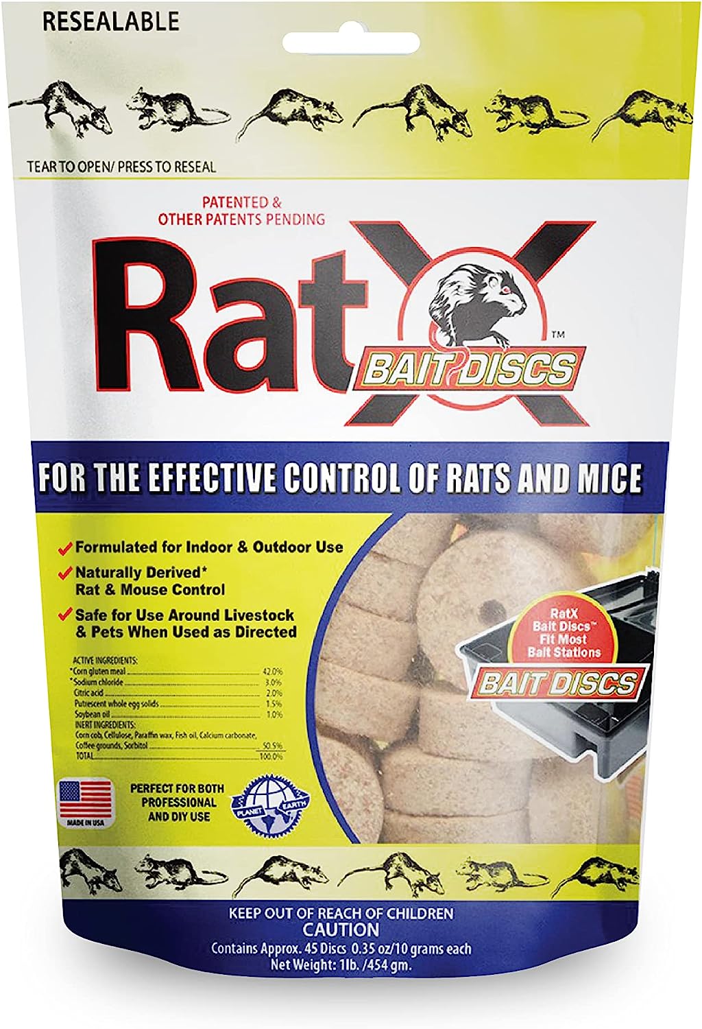 EcoClear Products 620118, RatX Bait Discs, All-Natural [...]