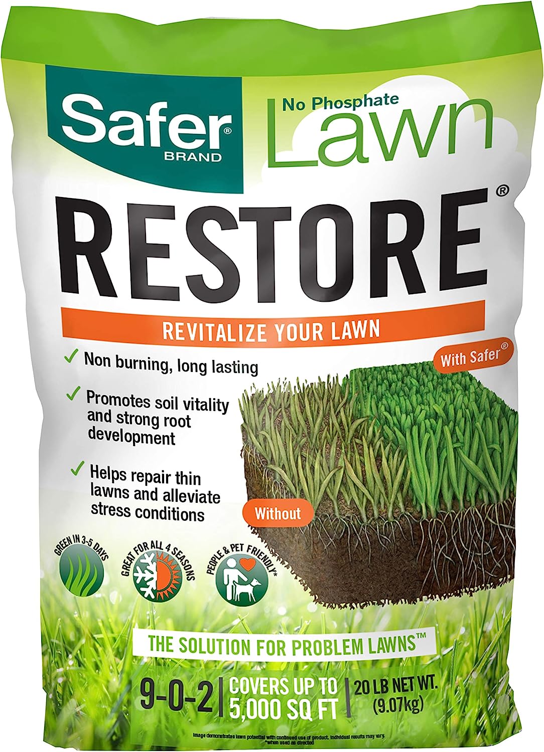 Safer Brand 9335SR Lawn Restore Natural Lawn [...]
