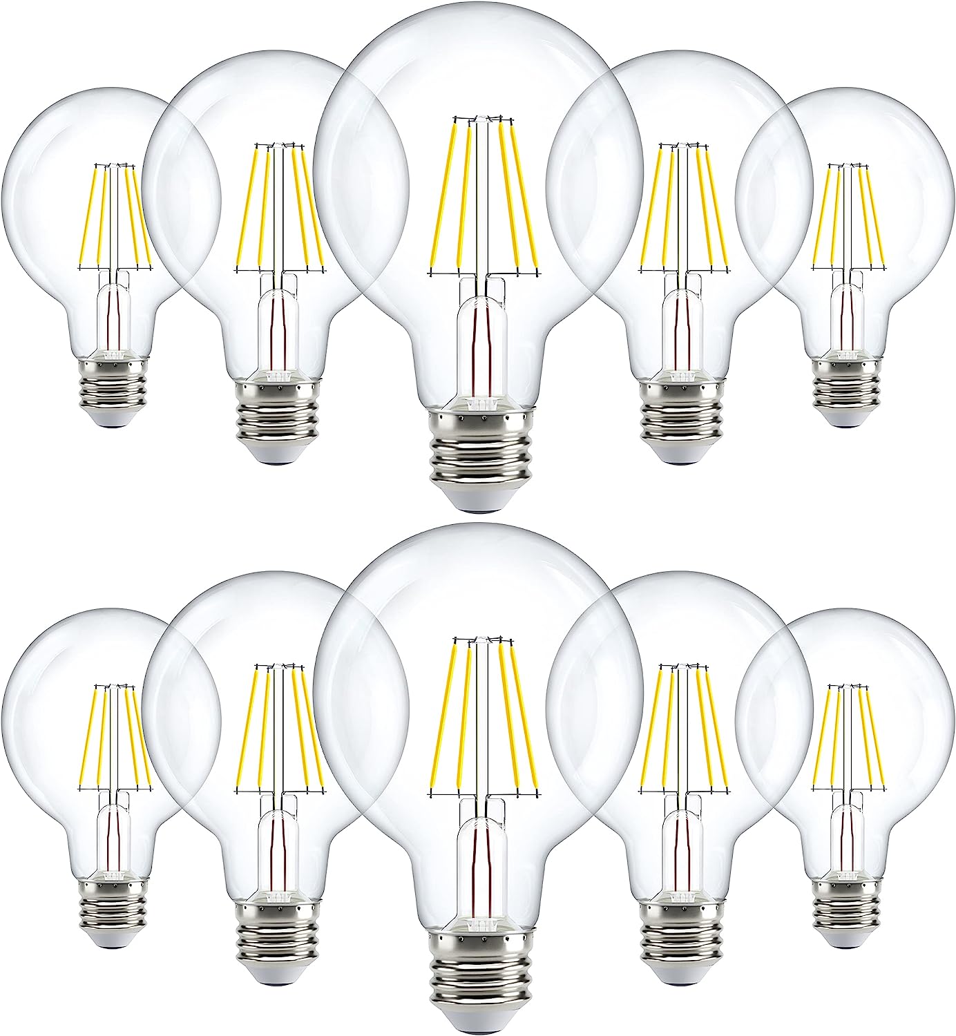 Sunco 10 Pack G25 Globe Light Bulbs LED Edison Vanity [...]