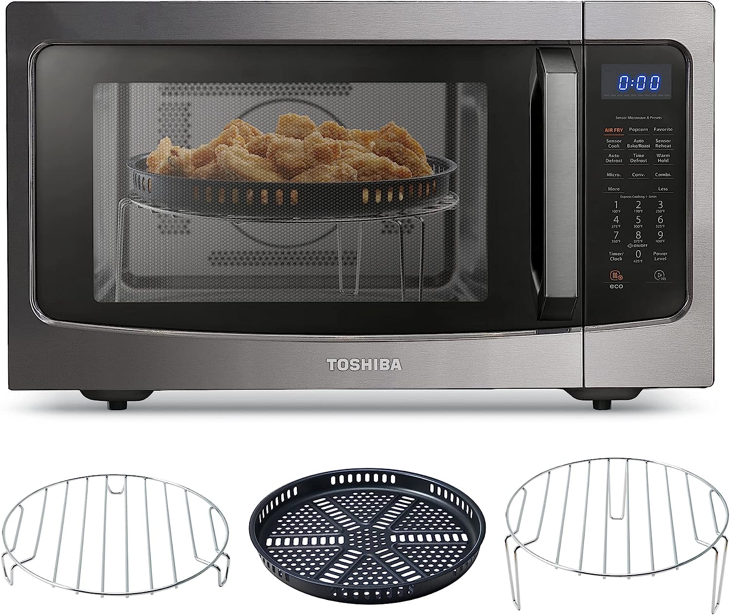 Toshiba 4-in-1 ML-EC42P(BS) Countertop Microwave Oven, [...]