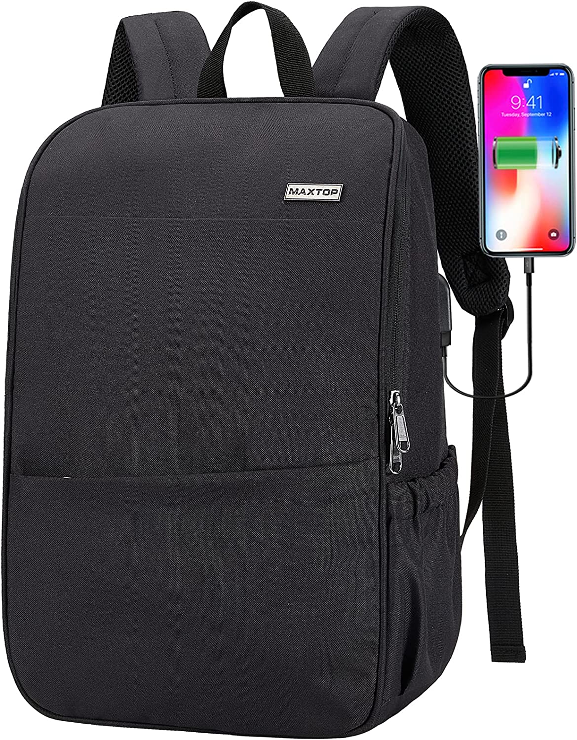 MAXTOP Deep Storage Laptop Backpack with USB Charging [...]