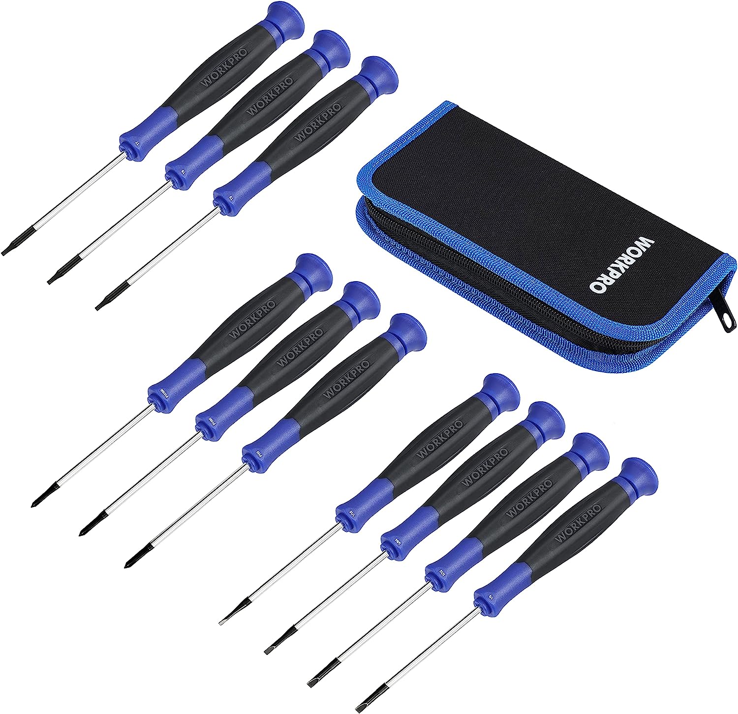 WORKPRO 10-Piece Precision Screwdriver Set with Pouch, [...]