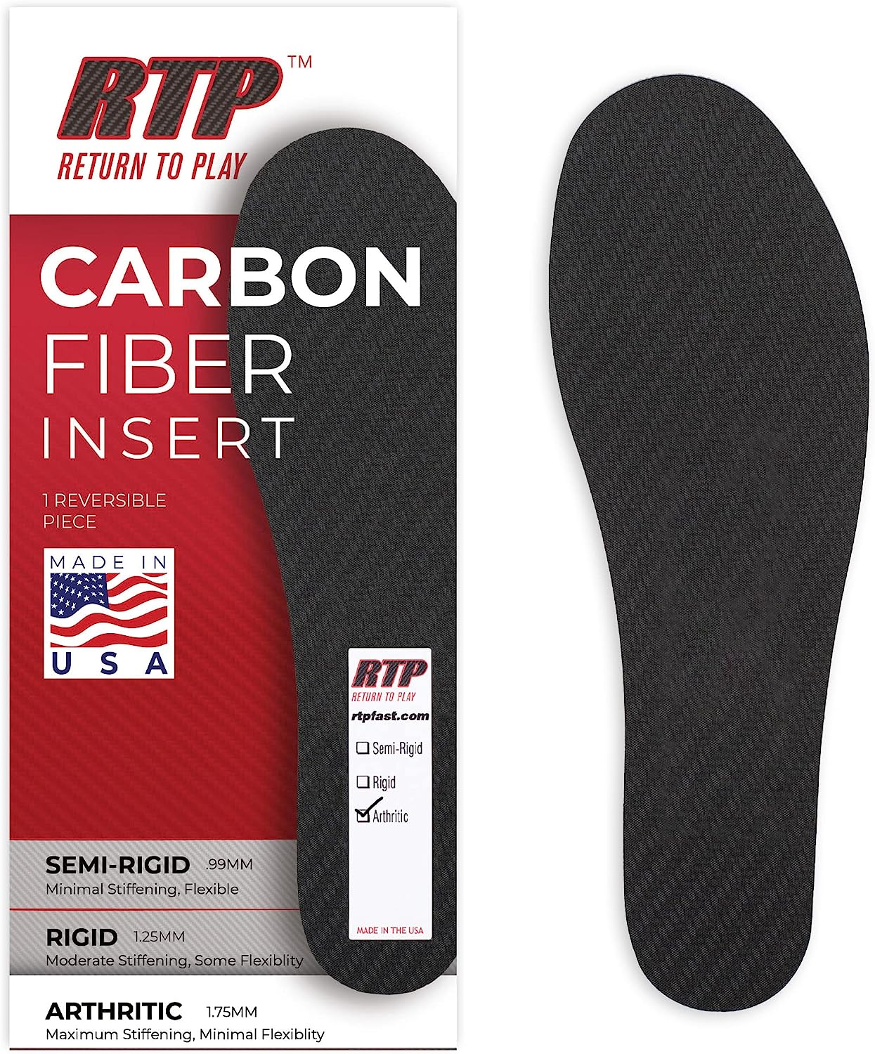 Carbon Fiber Full Shoe Arthritic Insert 26 cm Men's [...]