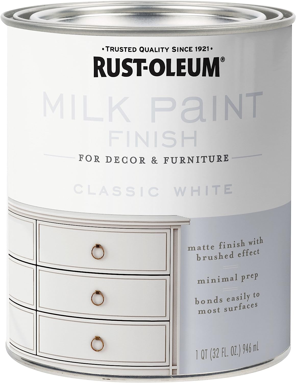 Rust-Oleum 331049 Milk Paint Finish, Quart, Classic [...]