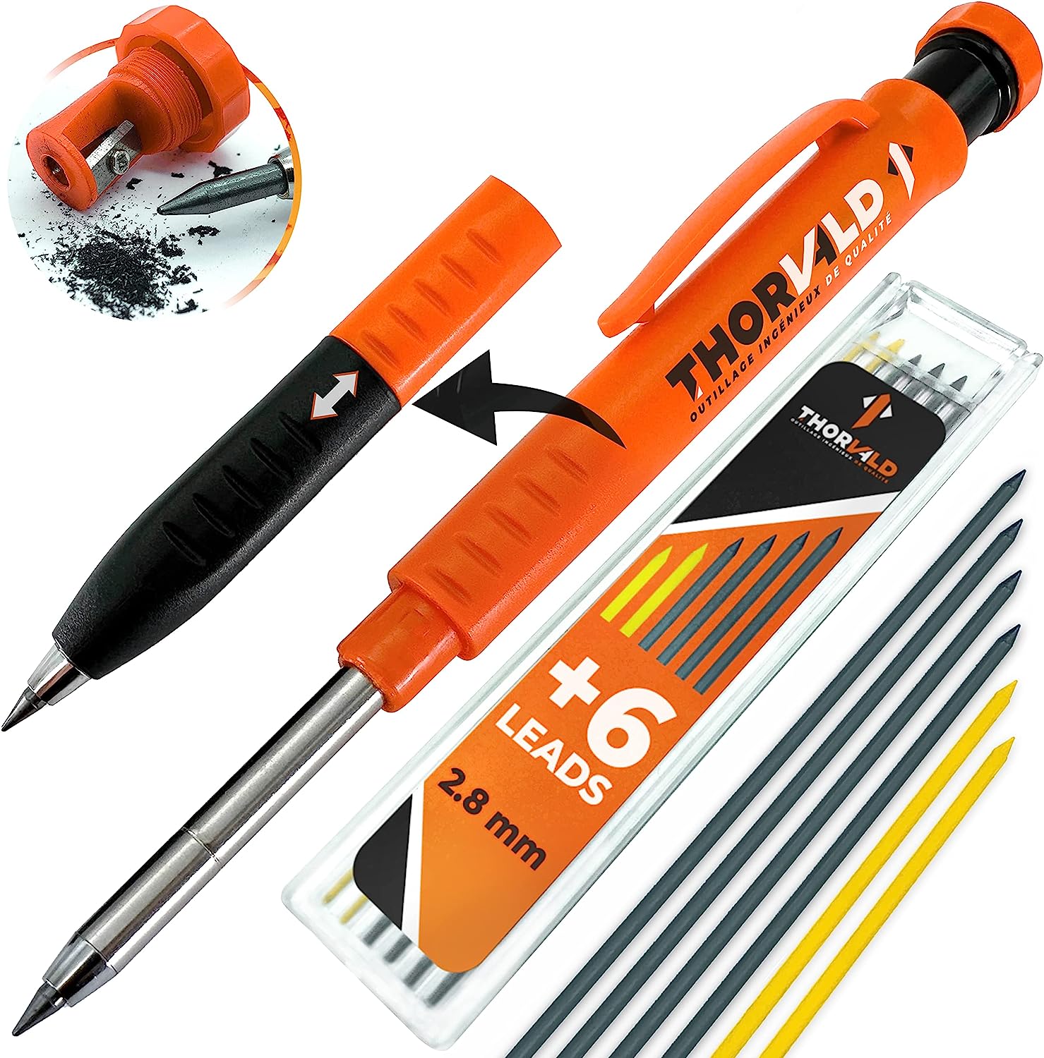 THORVALD Carpentry Pencil Set for Carpenter - Incl. 7 [...]