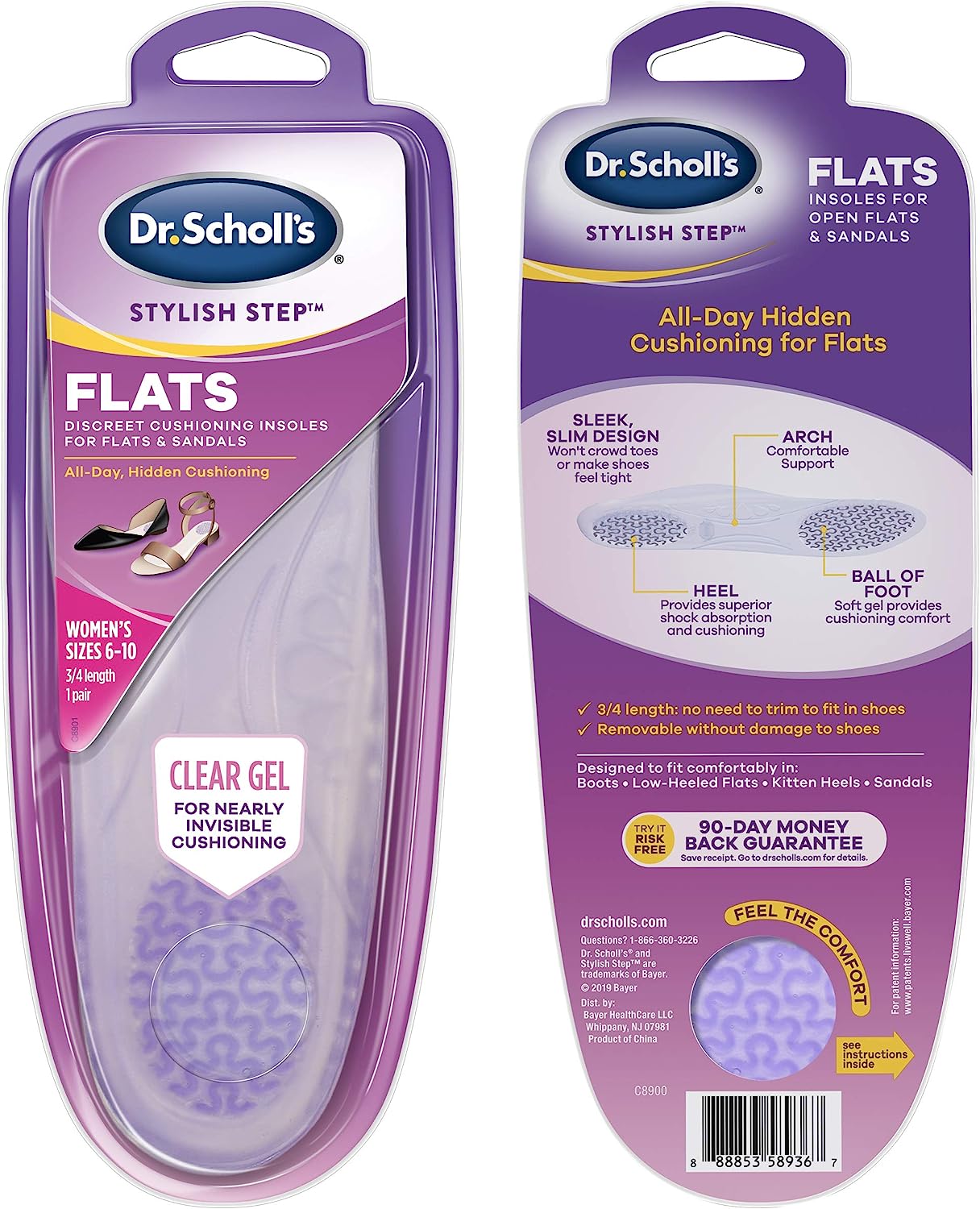 Dr. Scholl's Cushioning Insoles for Flats and Sandals, [...]