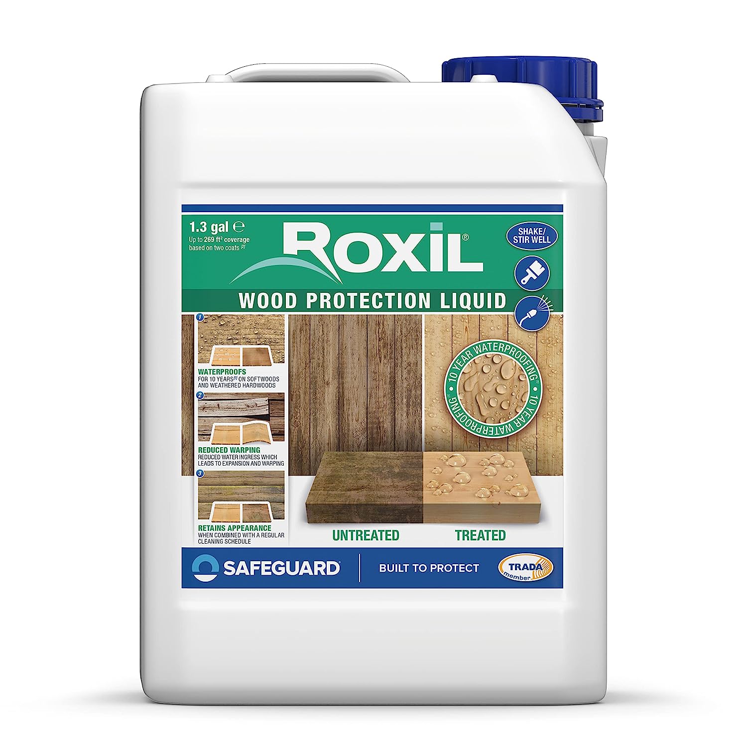 Roxil Wood Waterproofing Sealer (1.3 Gallon Clear) 10 [...]