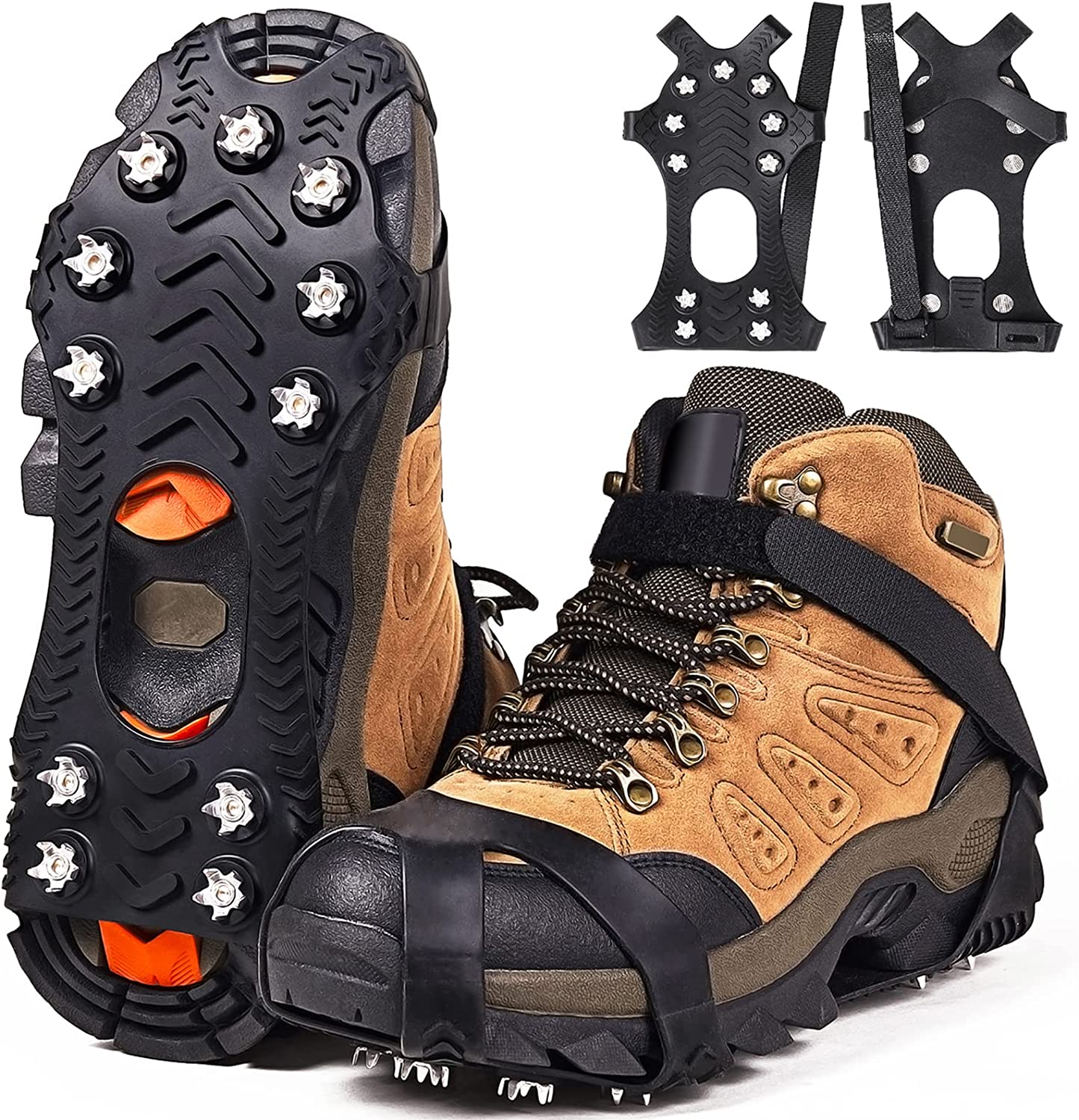 ZUXNZUX Crampons, Ice Cleats for Shoes and Boots, [...]