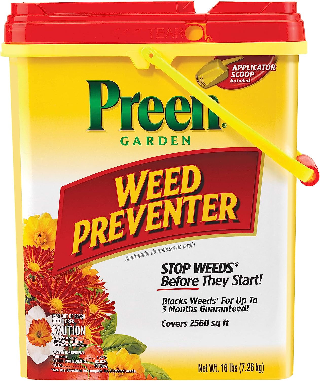Preen Garden Weed Preventer - 16 lb. - Covers 2,560 sq. ft.
