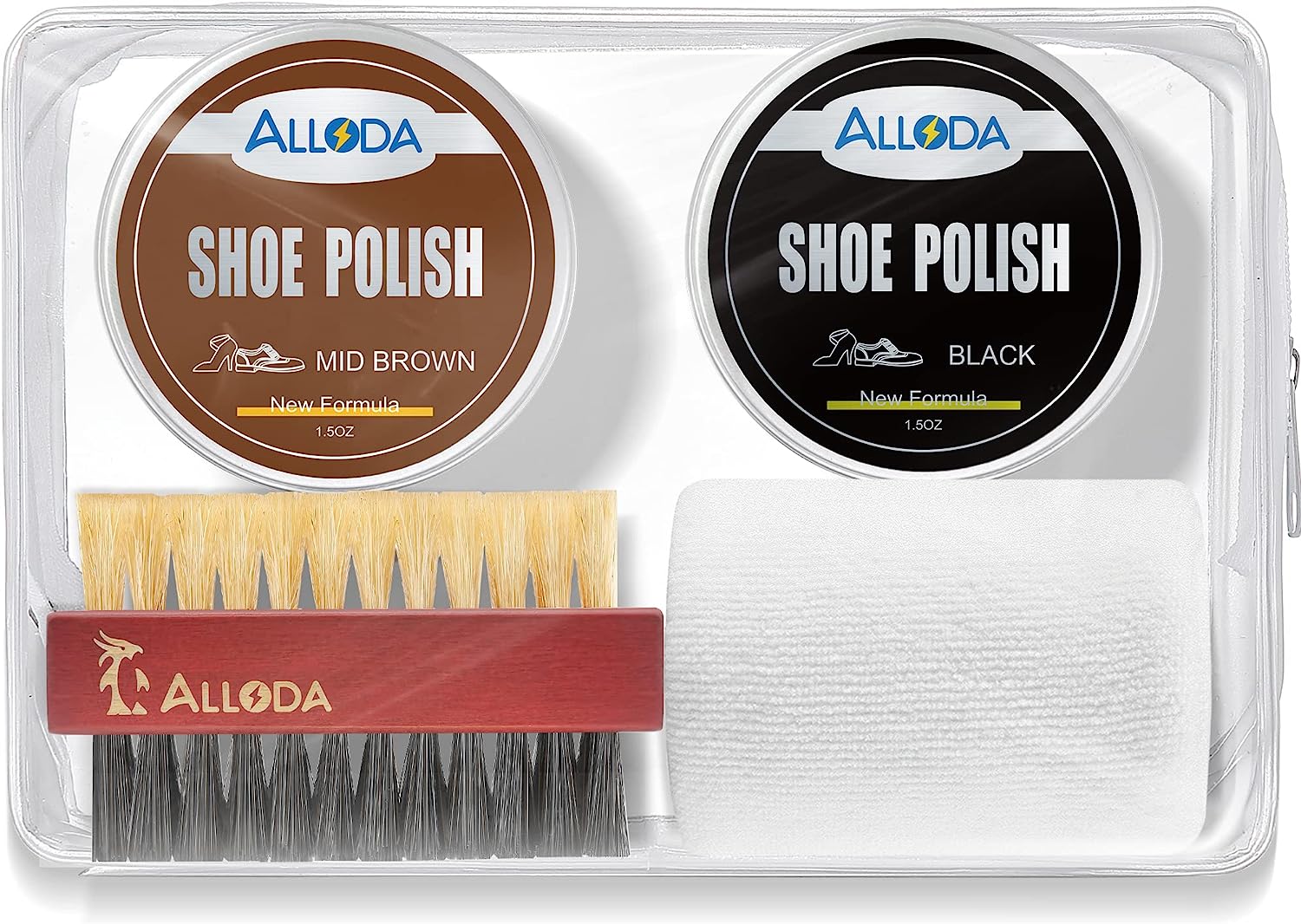 Alloda Black&Mid Brown Shoe Polish Kit, Boot and [...]