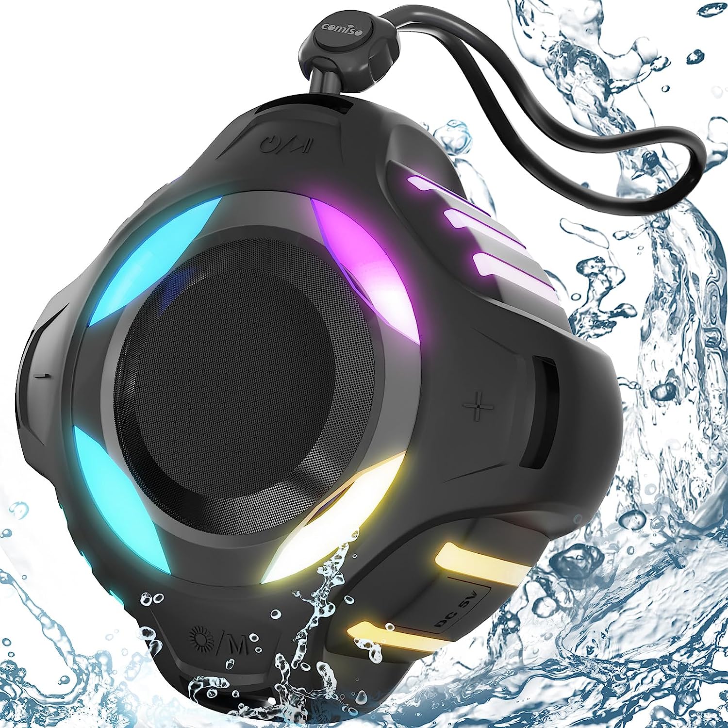 Waterproof Bluetooth Speaker IPX7, Shower Speaker with [...]