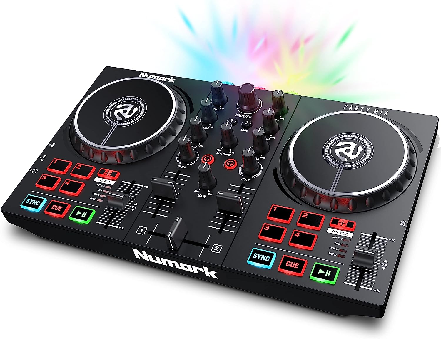 Numark Party Mix II - DJ Controller with Party Lights, [...]