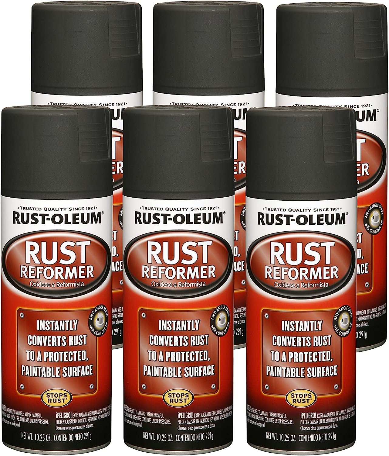 Rust-Oleum 248658-6PK Rust Reformer Spray, 10.25 oz, [...]