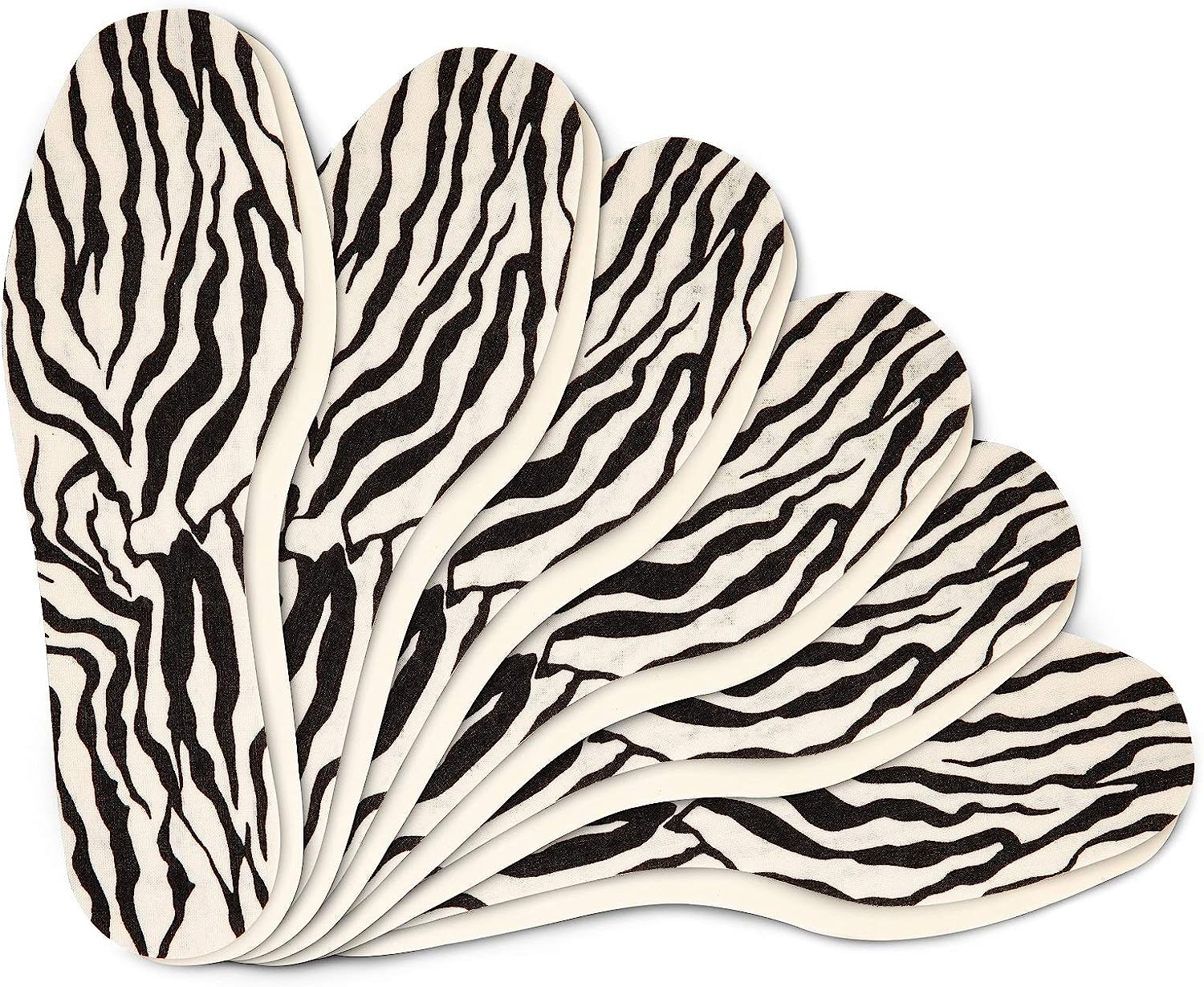 Shoe Insoles for Women 6 Pair Pack Zebra Set Soft [...]