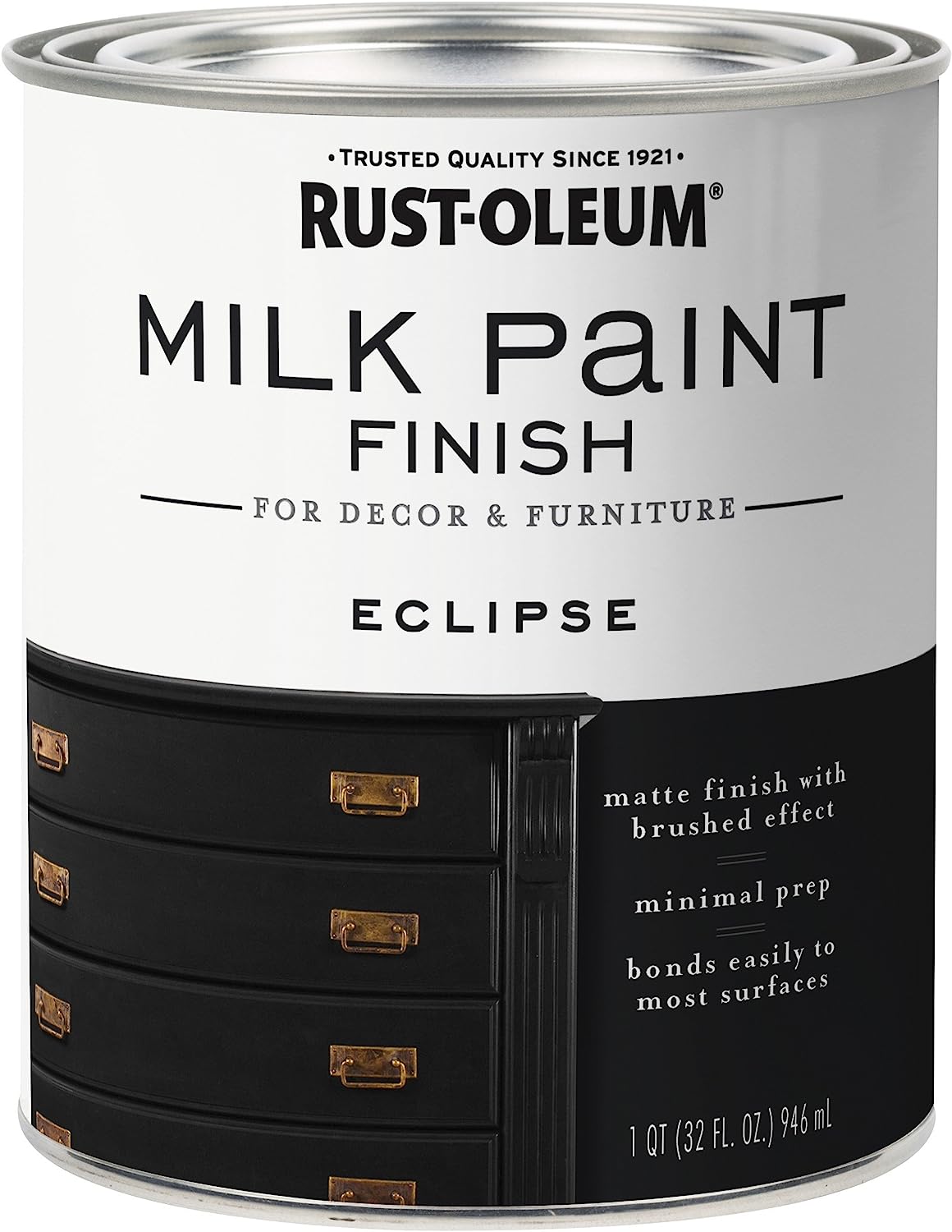 Rust-Oleum 331052 Milk Paint Finish, Quart, Eclipse 32 [...]