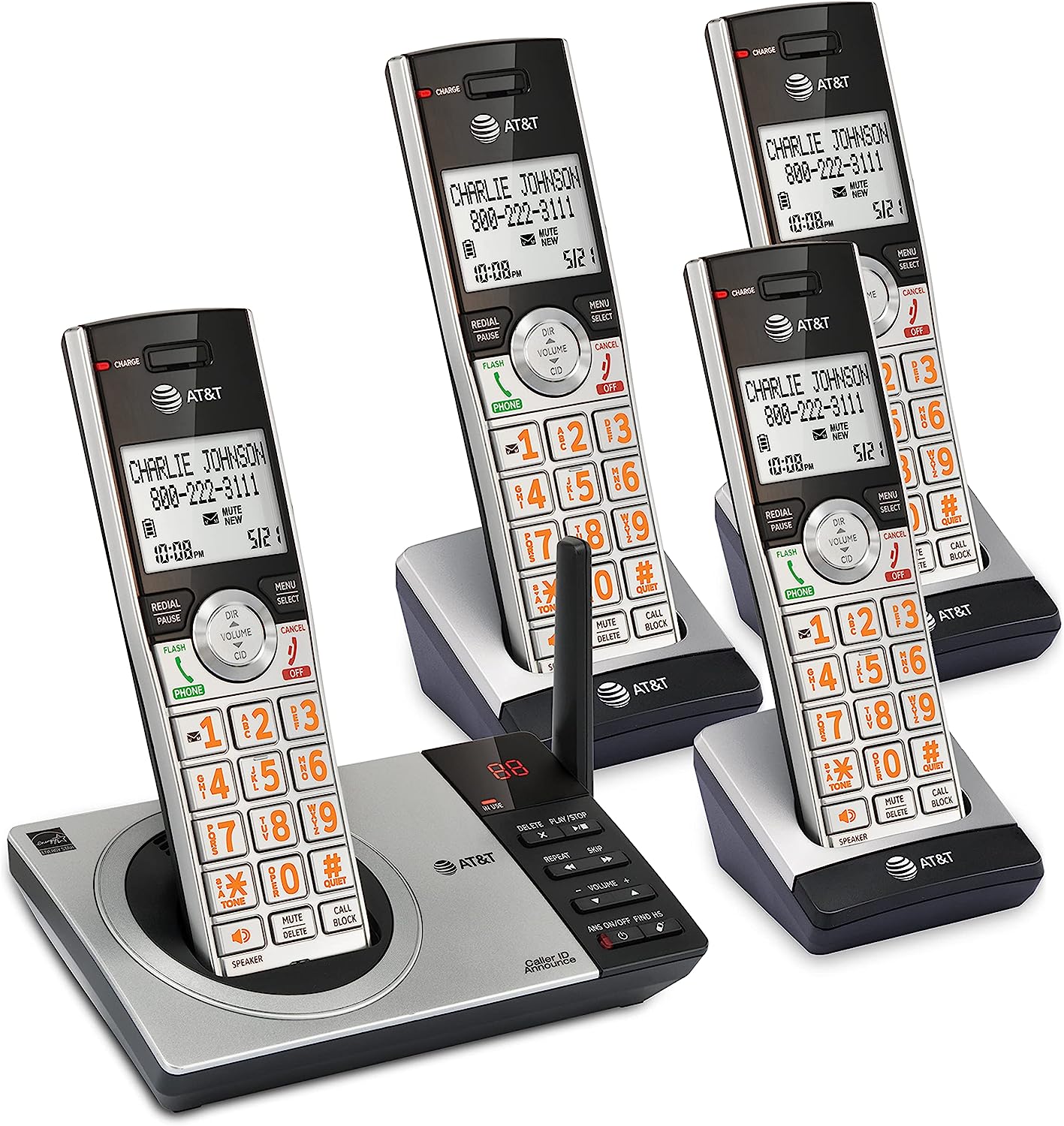 AT&T CL82407 DECT 6.0 4-Handset Cordless Phone for [...]