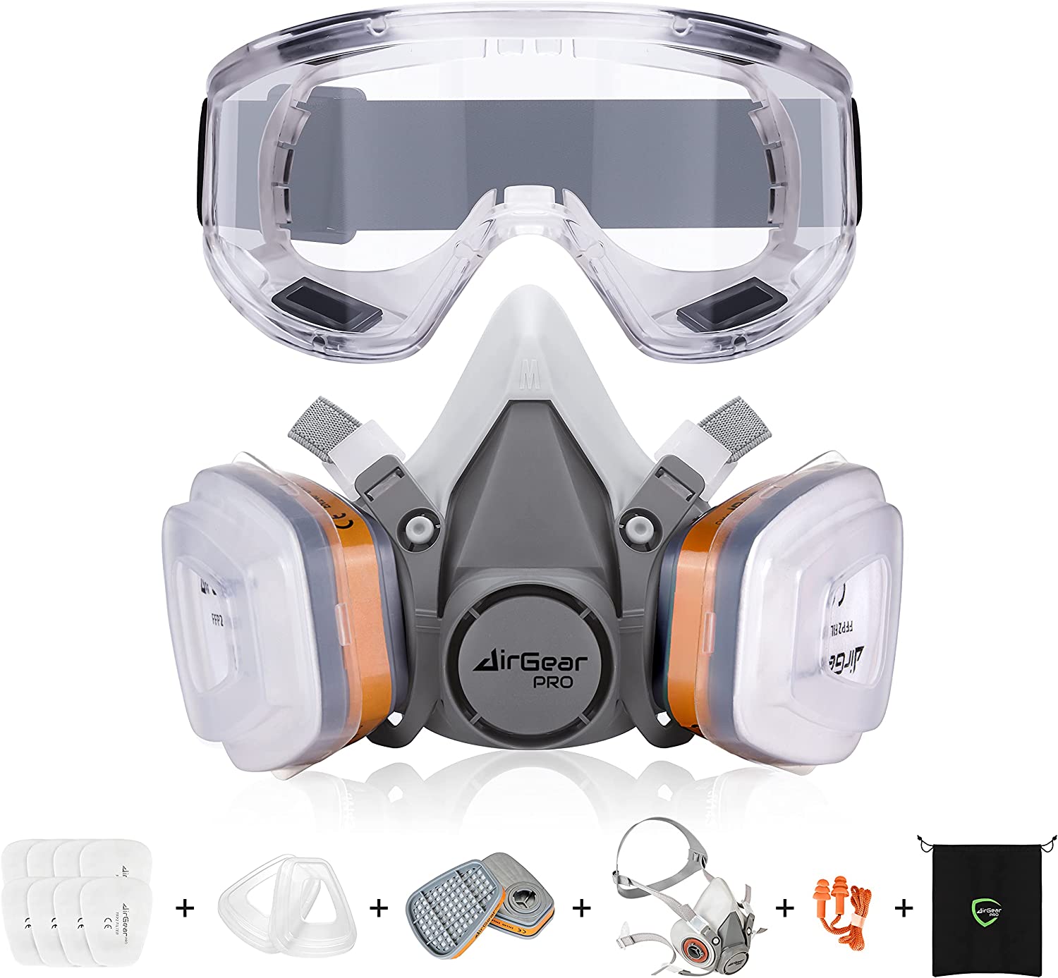 AirGearPro G-500 Reusable Respirator Mask with A1P2 [...]