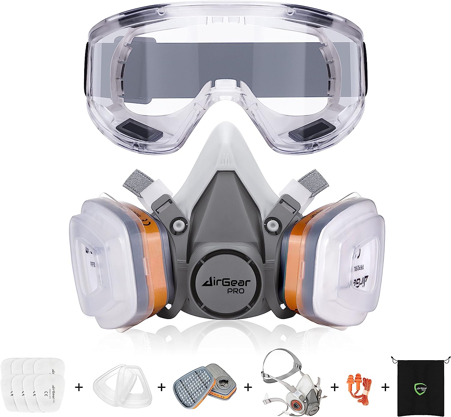 AirGearPro G-500 Reusable Respirator Mask with A1P2 [...]