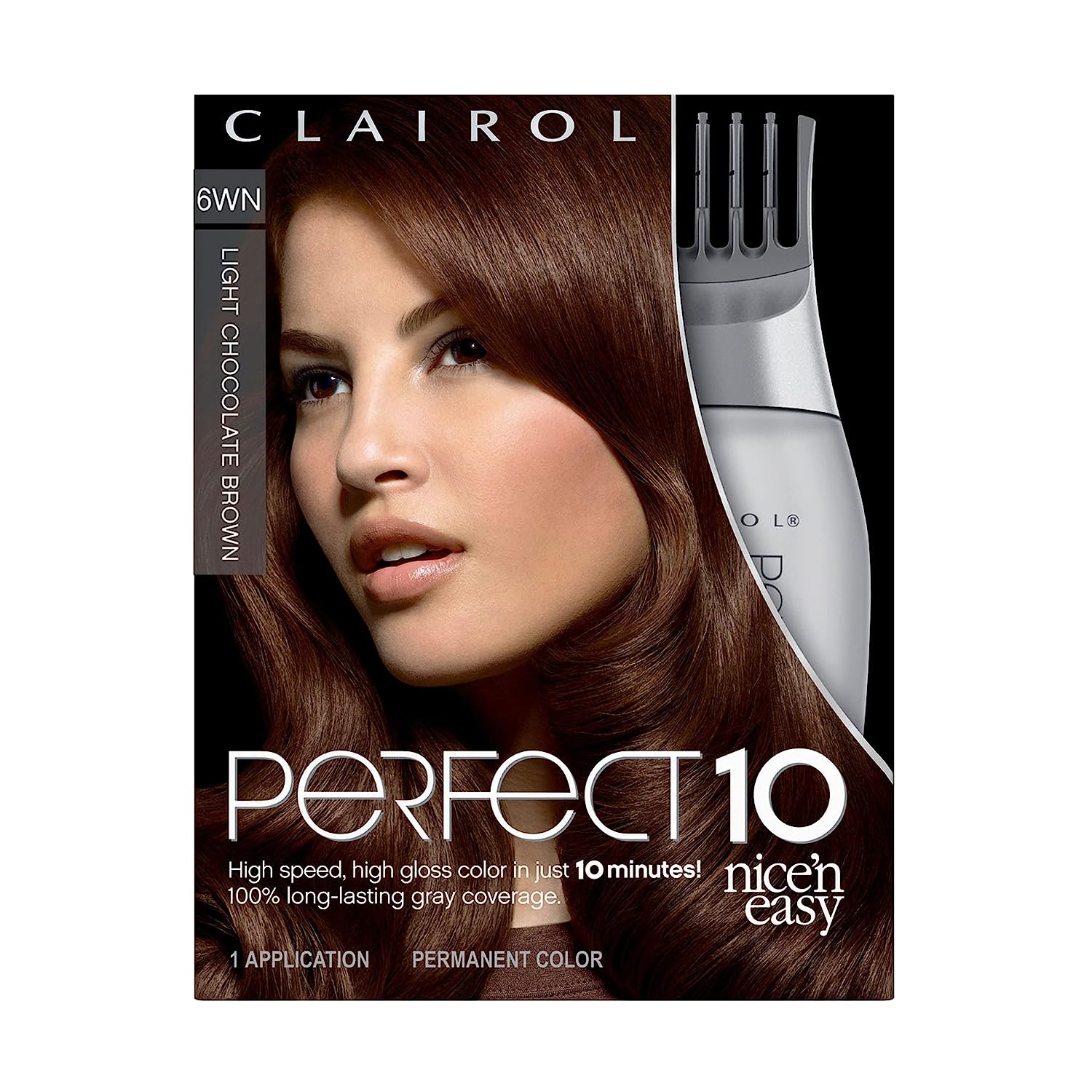 Clairol Nice'n Easy Perfect 10 Permanent Hair Dye, 6WN [...]