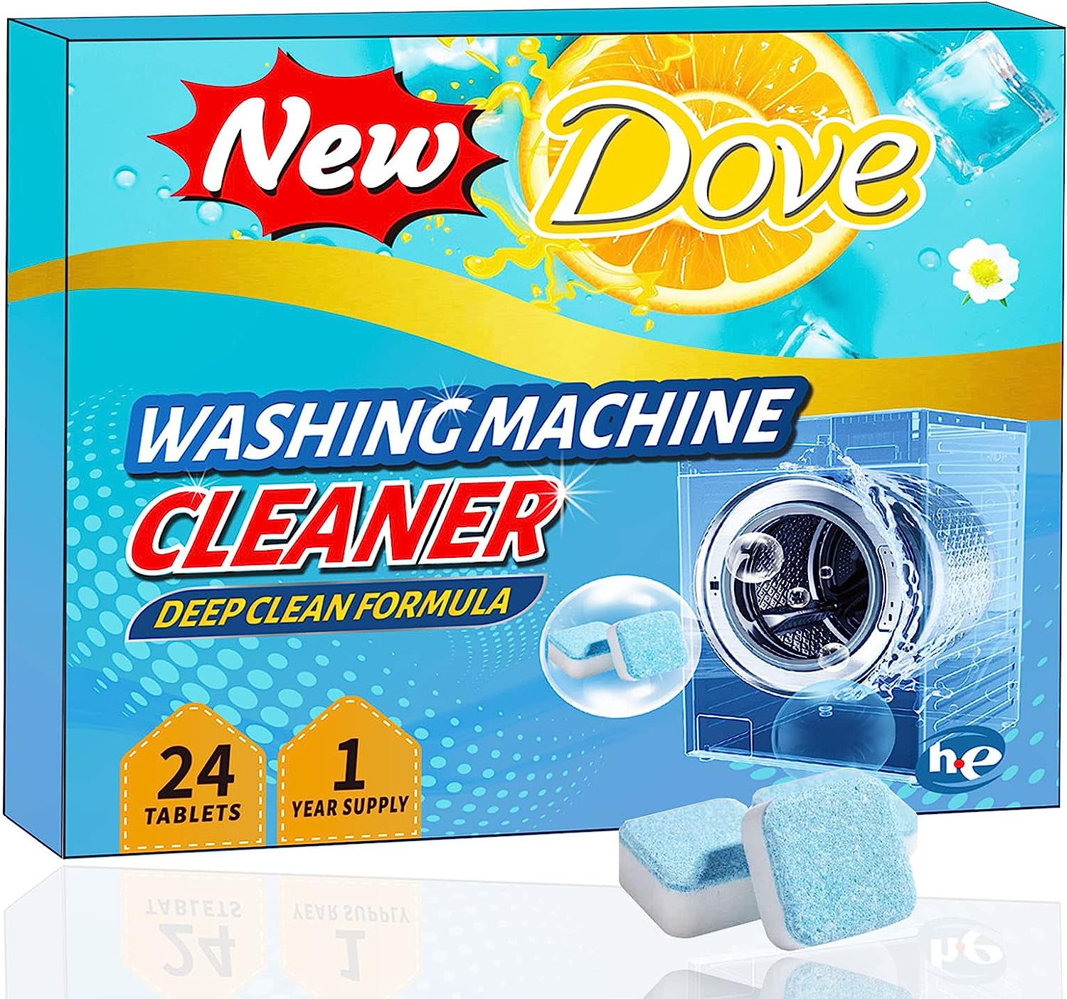 New Dove Washing Machine Cleaner Tablets, Front Load [...]