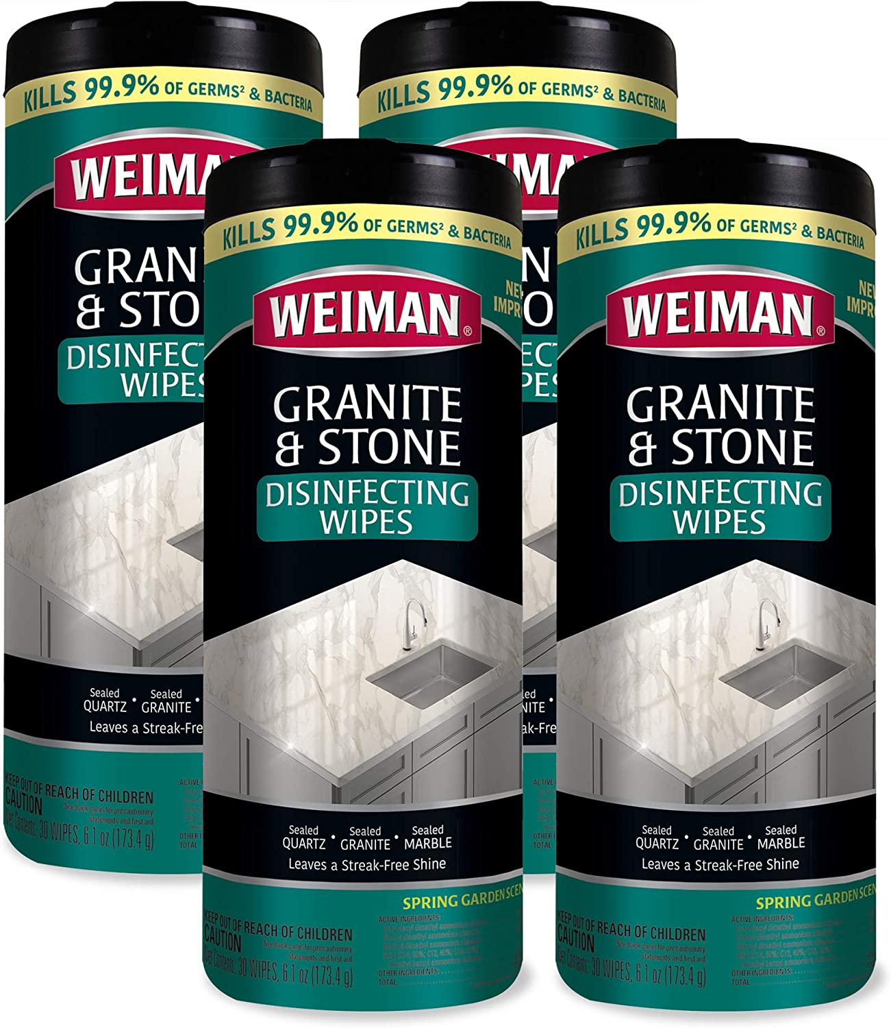Weiman Granite Disinfectant Wipes - 30 Wipes - 4 Pack [...]
