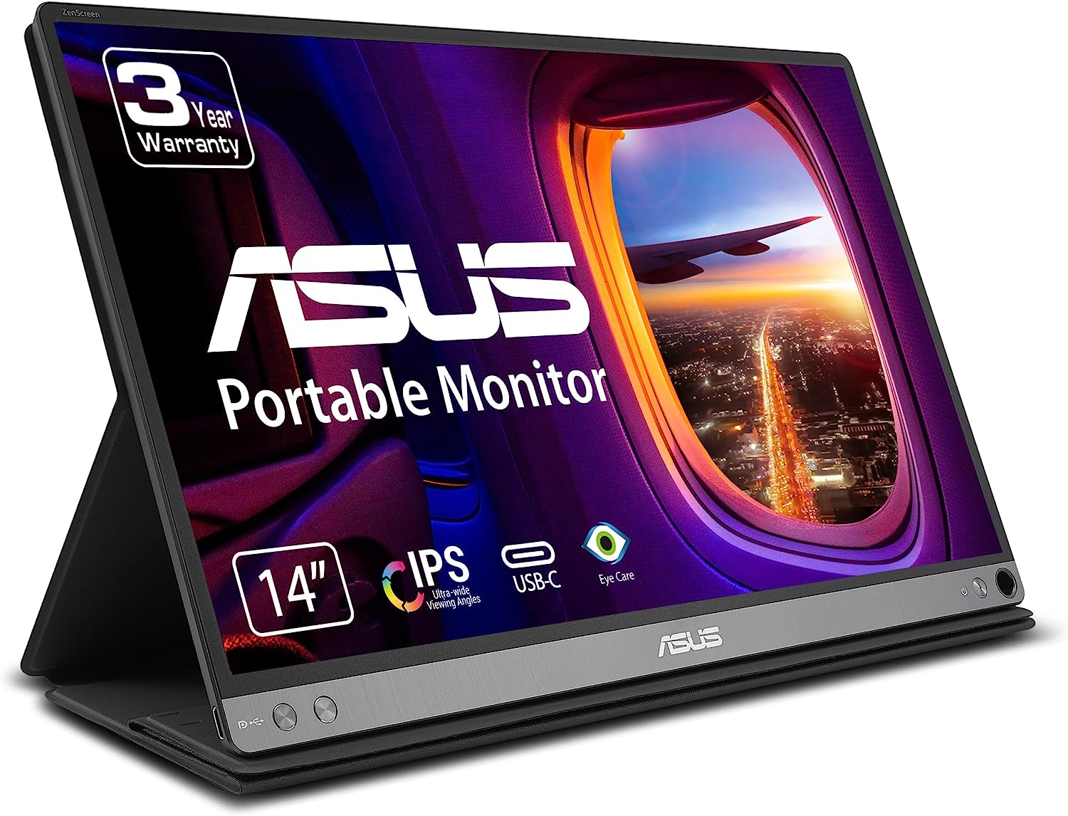 ASUS ZenScreen MB14AC 14” Portable USB Monitor, 1080P [...]